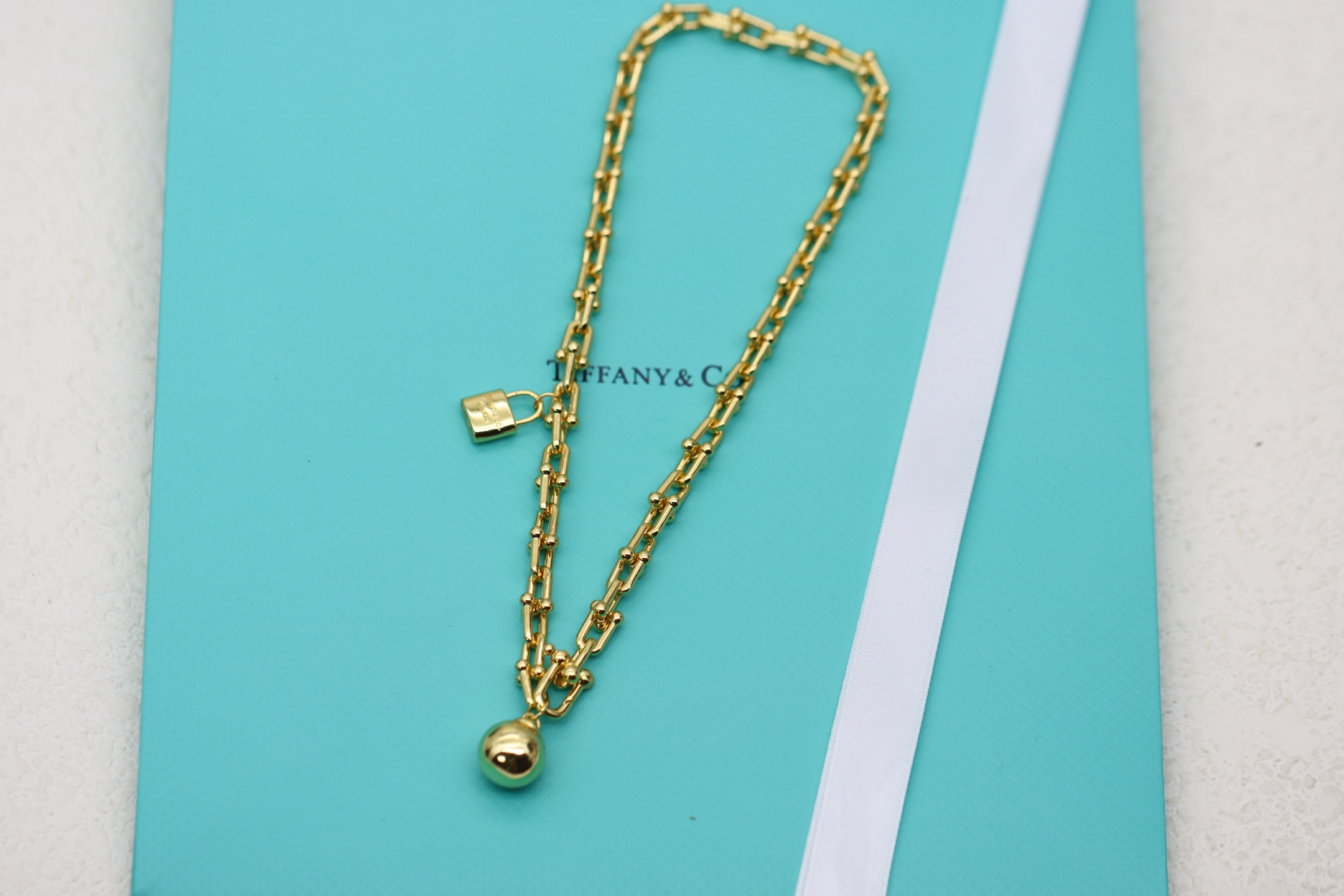 Tiffany & Co. Tiffany&Co.Hardwear 圆球锁头竹节手链