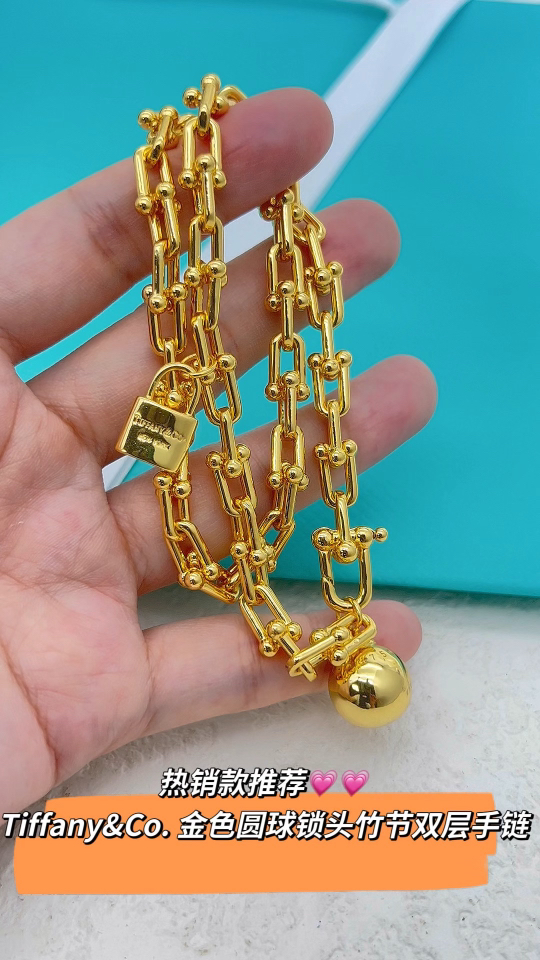 Tiffany & Co. Tiffany&Co.Hardwear 圆球锁头竹节手链