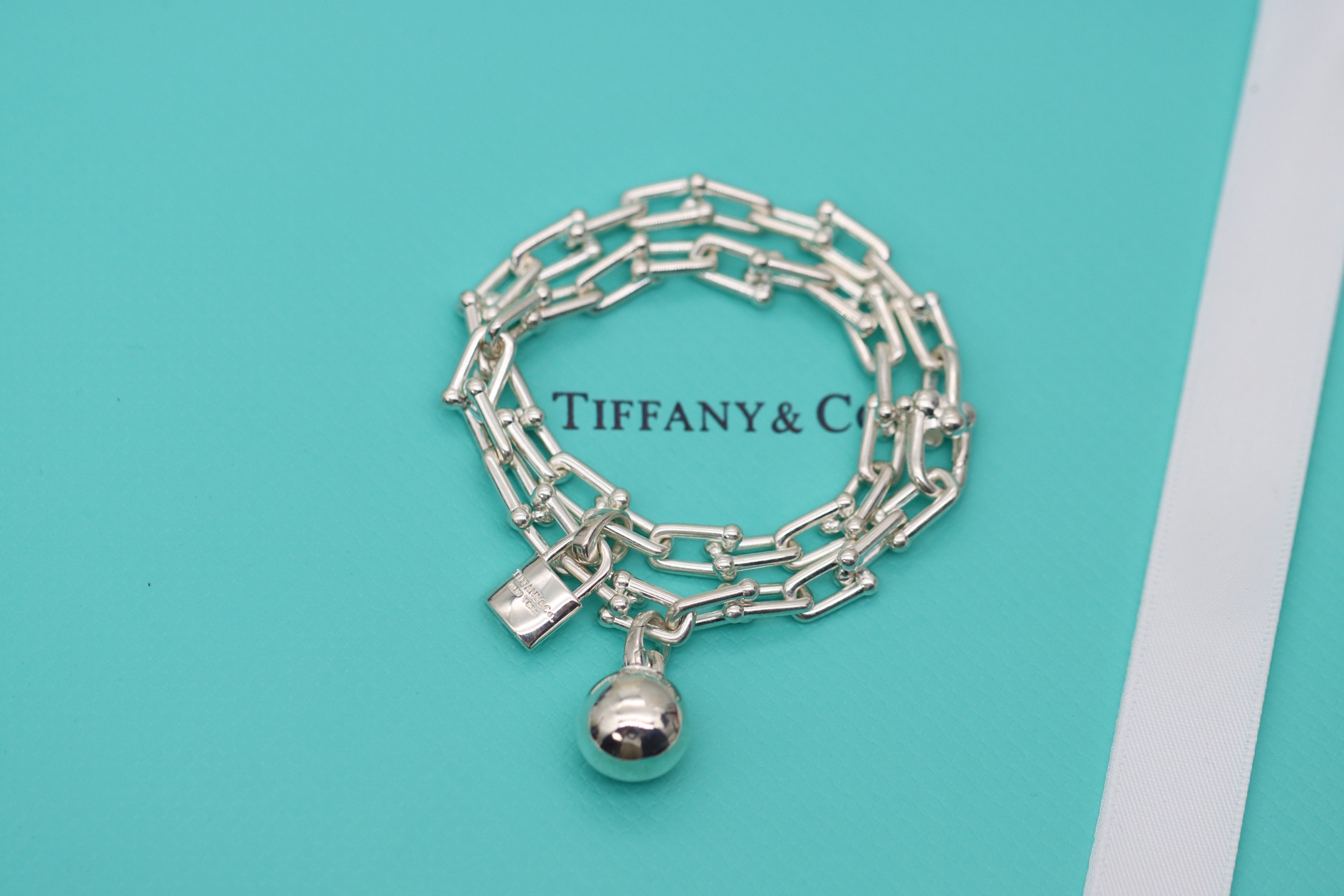 Tiffany & Co. Tiffany&Co.Hardwear 圆球锁头竹节手链