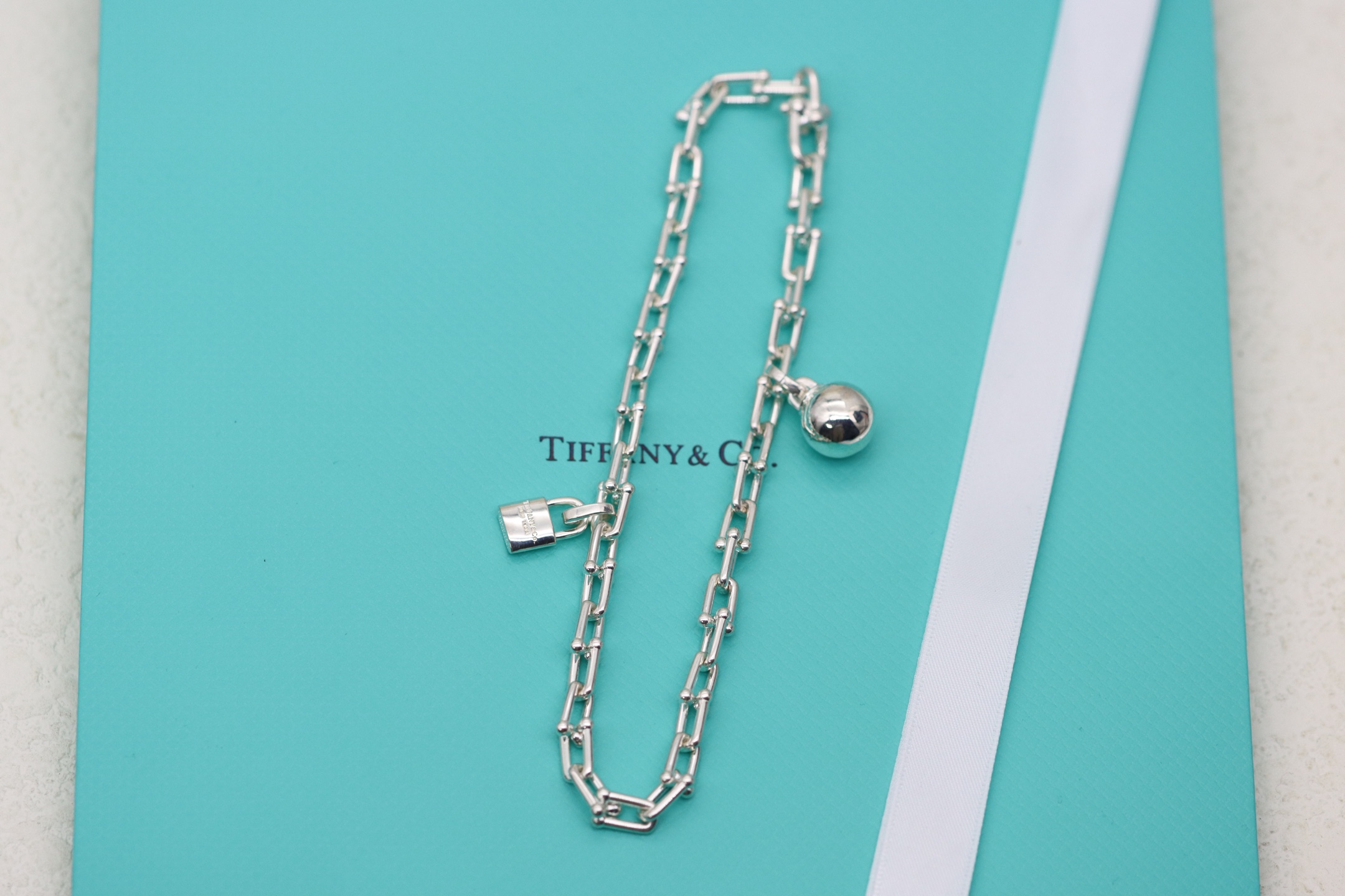 Tiffany & Co. Tiffany&Co.Hardwear 圆球锁头竹节手链
