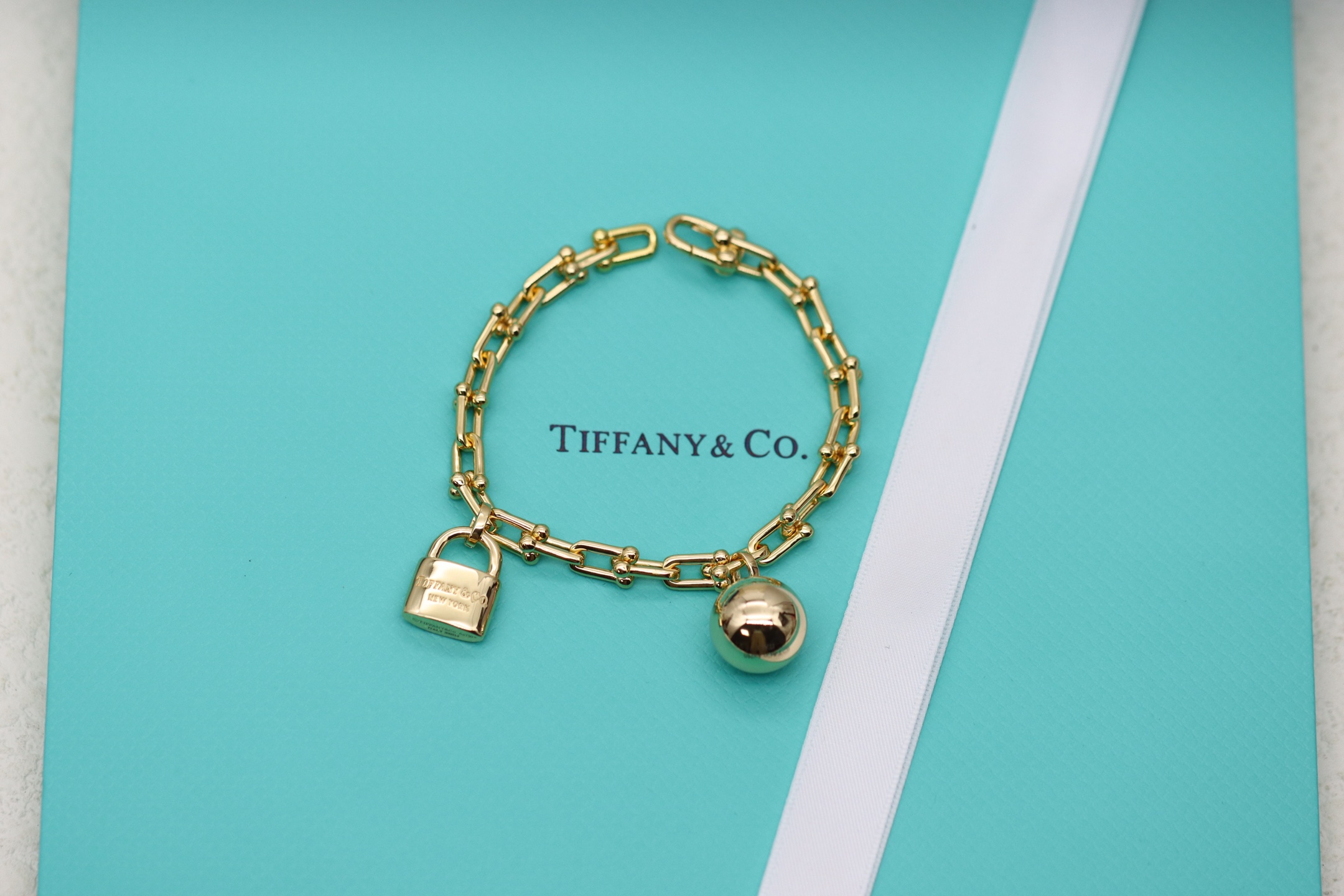 Tiffany & Co. Tiffany&Co.Hardwear 圆球锁头竹节手链