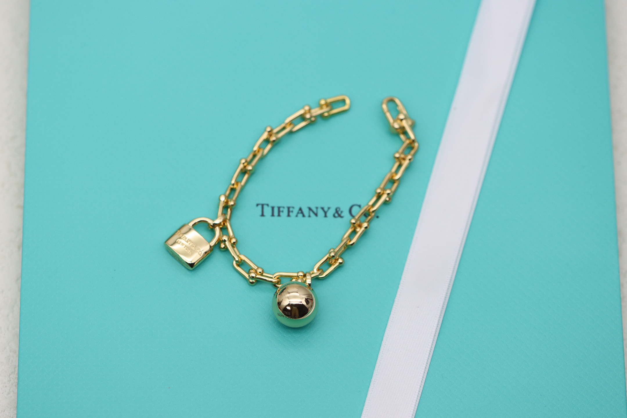 Tiffany & Co. Tiffany&Co.Hardwear 圆球锁头竹节手链