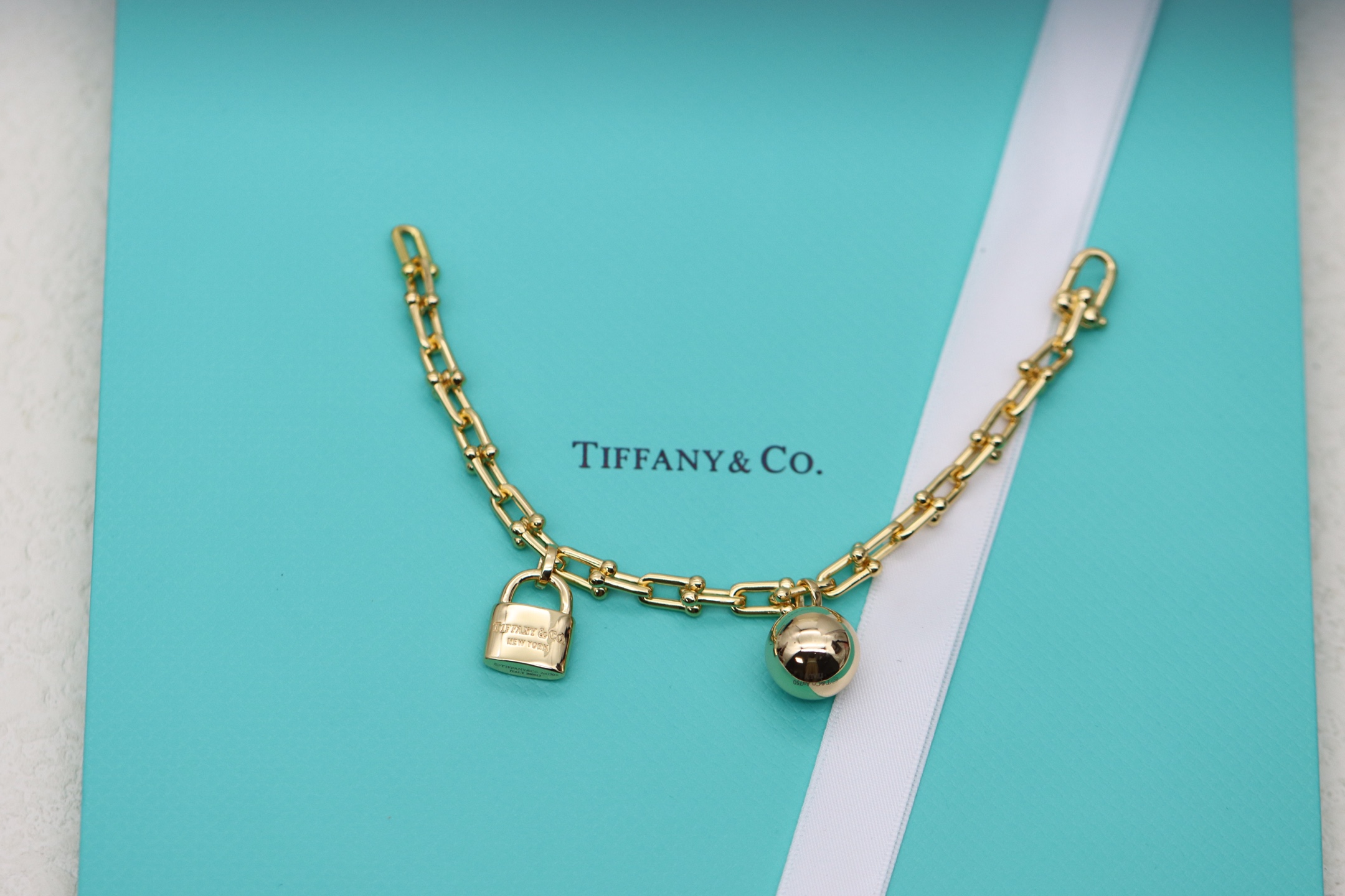 Tiffany & Co. Tiffany&Co.Hardwear 圆球锁头竹节手链