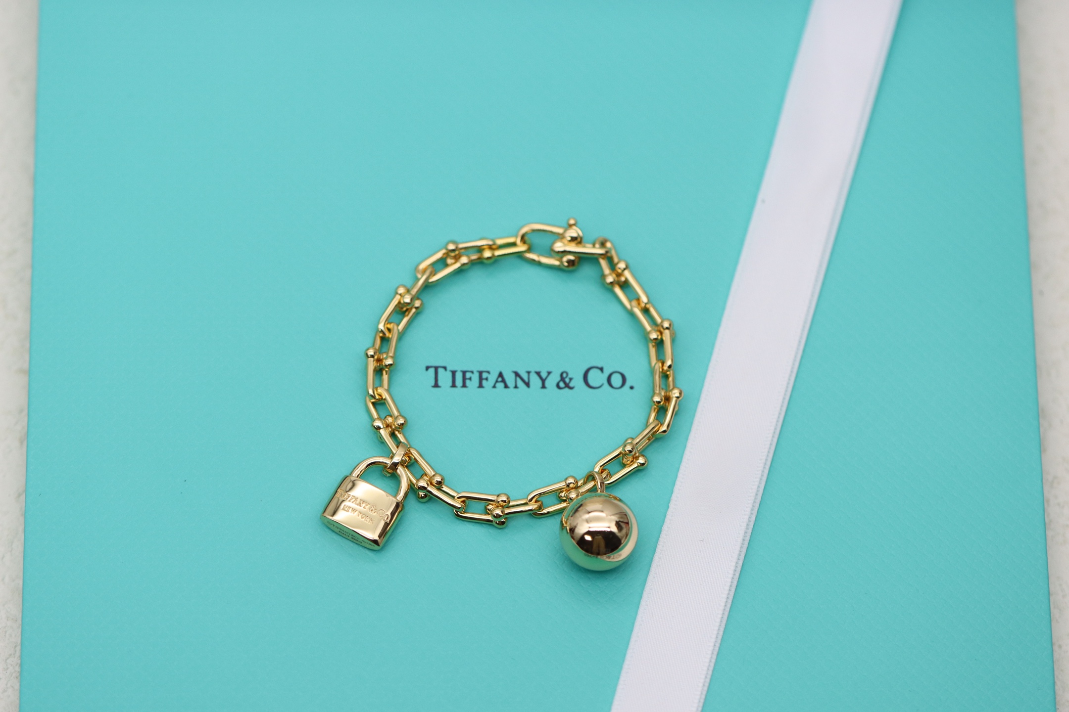Tiffany & Co. Tiffany&Co.Hardwear 圆球锁头竹节手链