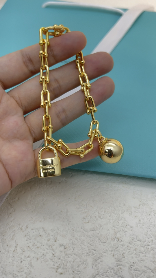 Tiffany & Co. Tiffany&Co.Hardwear 圆球锁头竹节手链