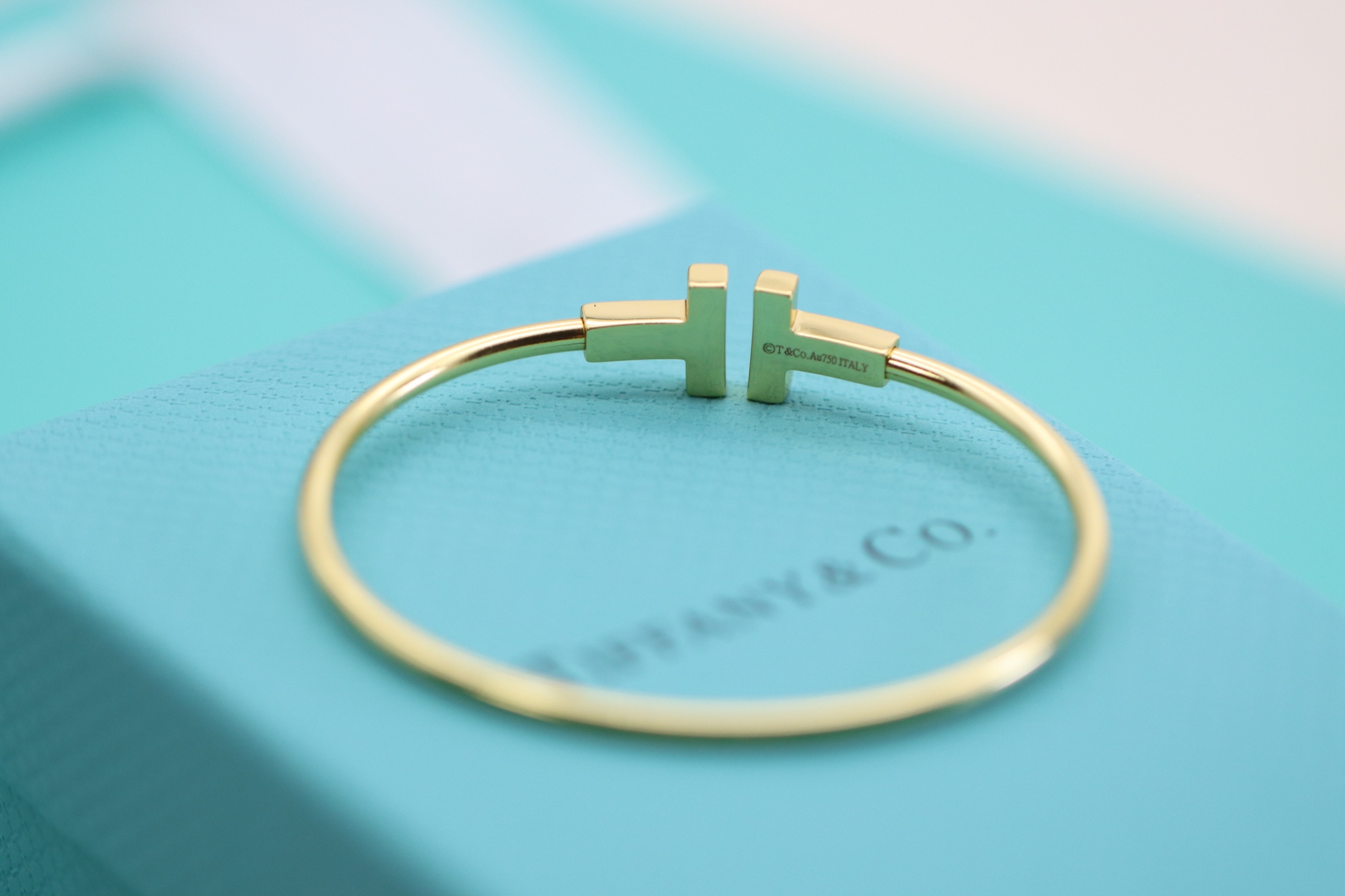 Tiffany & Co. Tiffany&Co. 香槟金满钻双T手镯