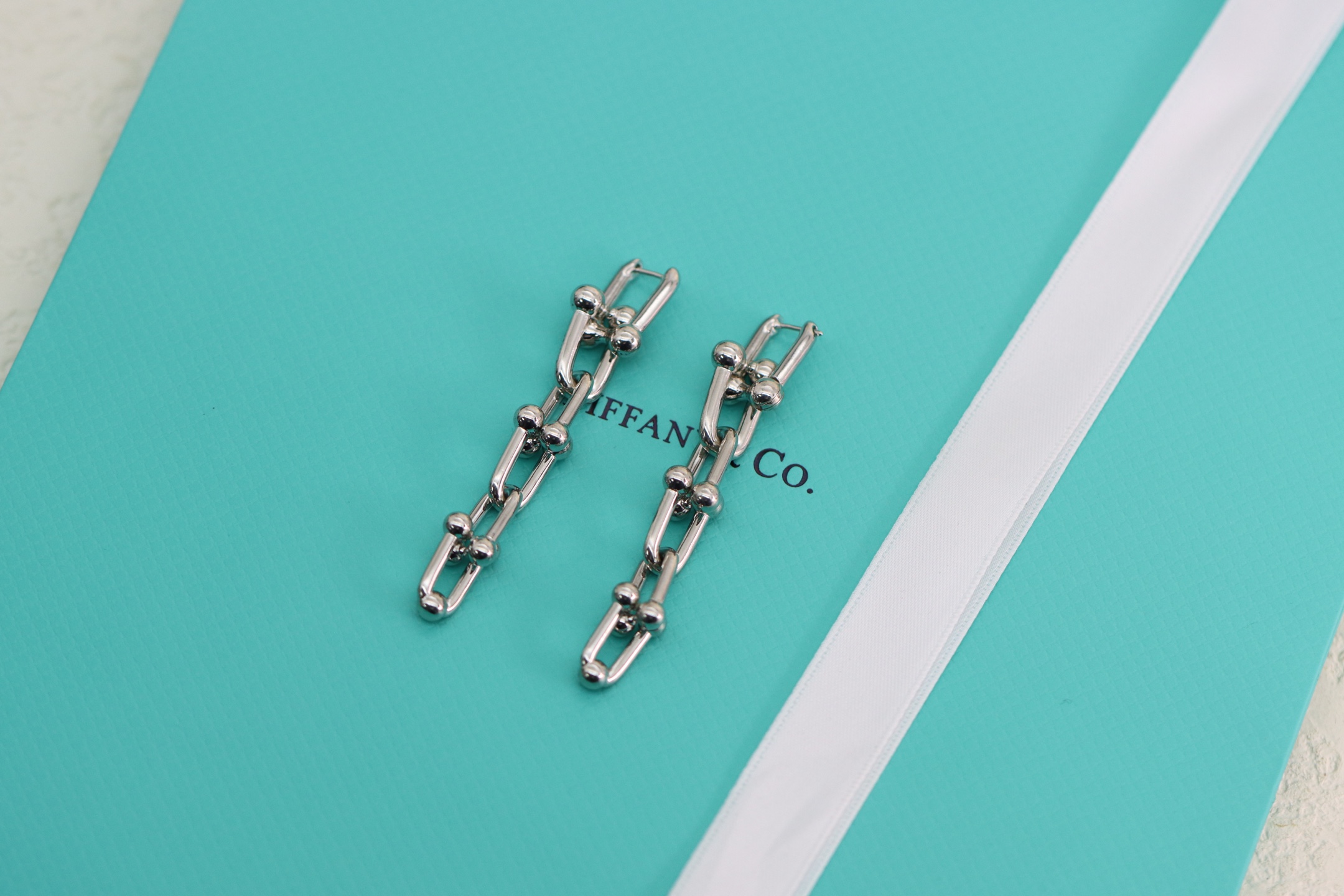 Tiffany & Co. Tiffany&Co. hardwear系列 U型竹节耳环