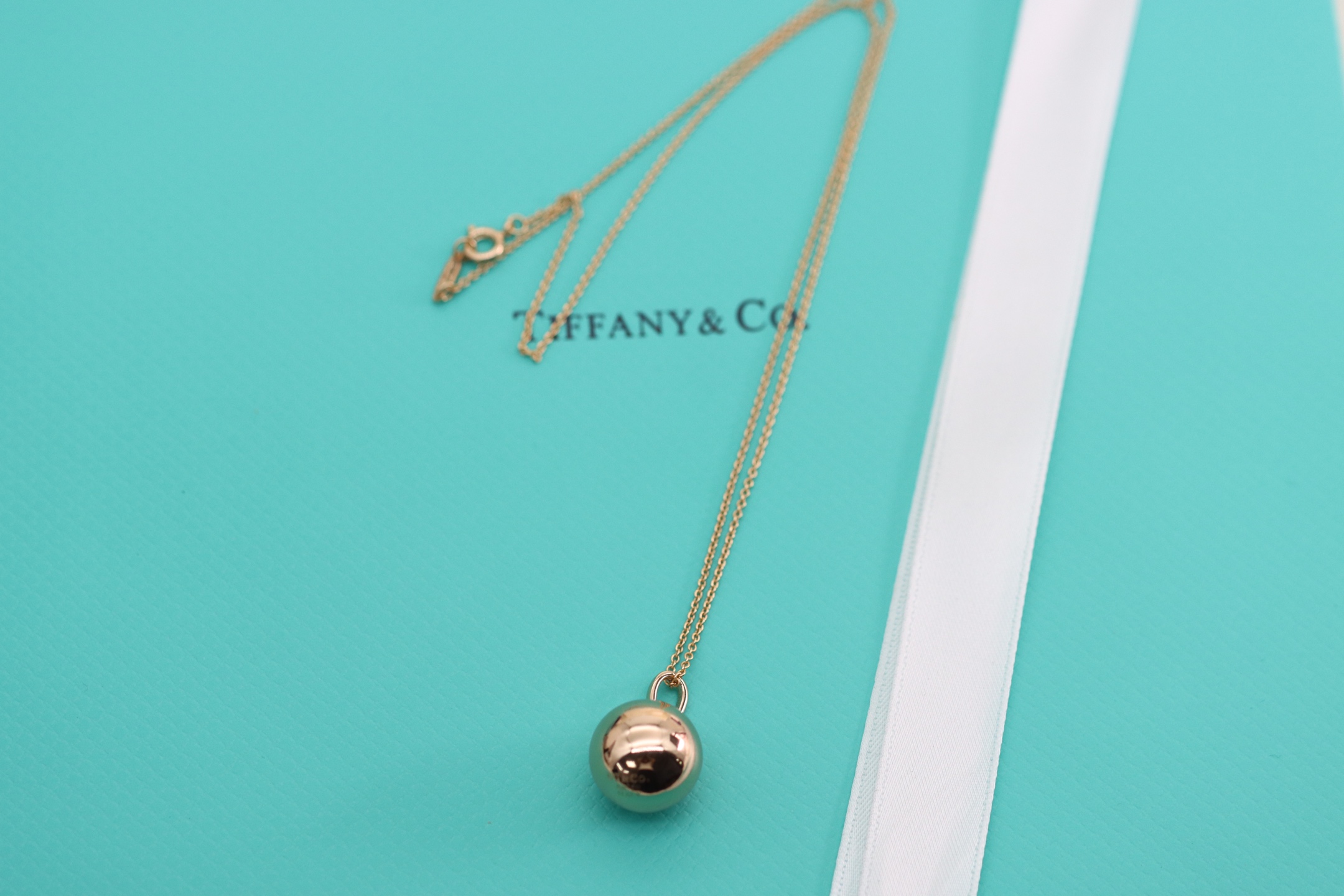 Tiffany & Co. Tiffany&Co.Hardwear 玫瑰金圆球锁锁骨项链