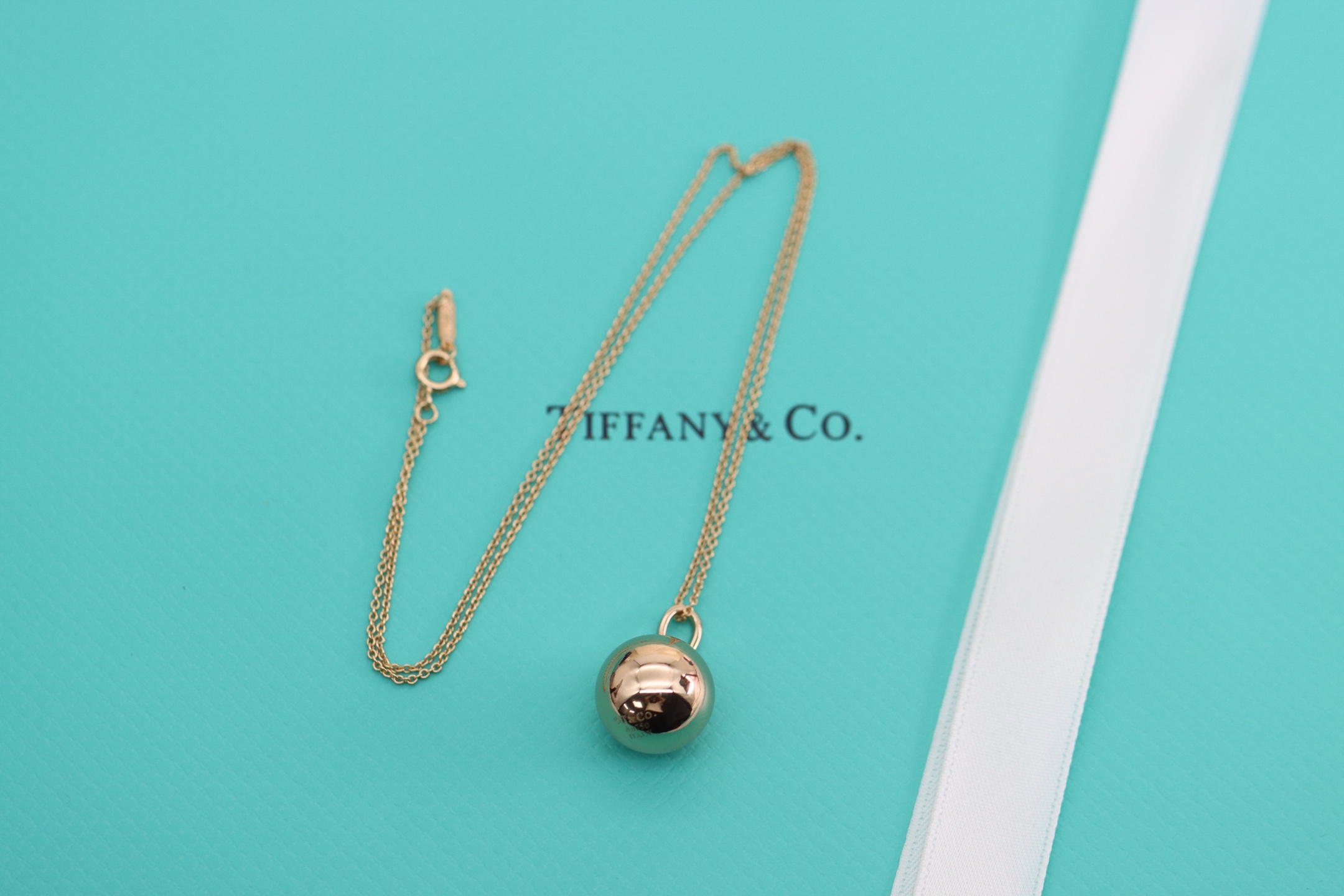 Tiffany & Co. Tiffany&Co.Hardwear 玫瑰金圆球锁锁骨项链