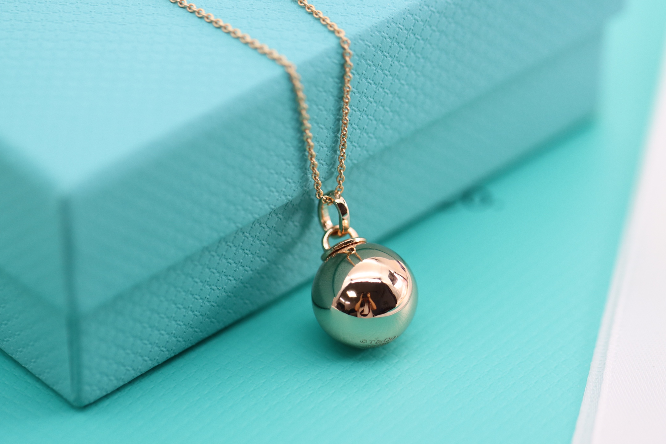 Tiffany & Co. Tiffany&Co.Hardwear 玫瑰金圆球锁锁骨项链