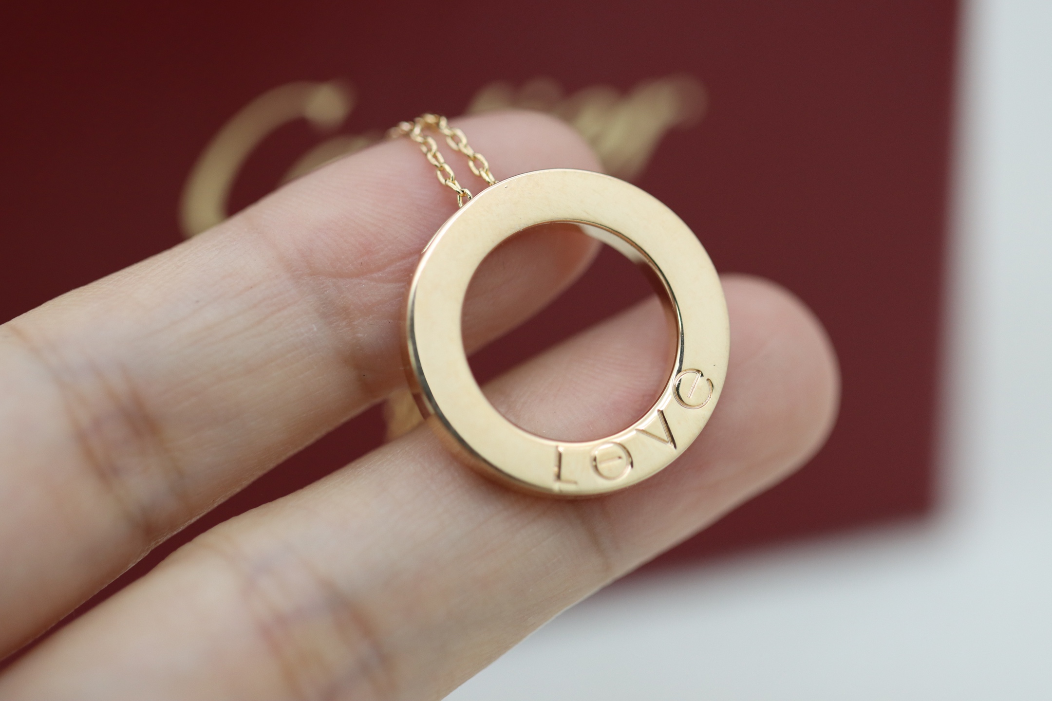 Cartier Cartier/卡地亚 玫瑰金 圆饼锁骨项链