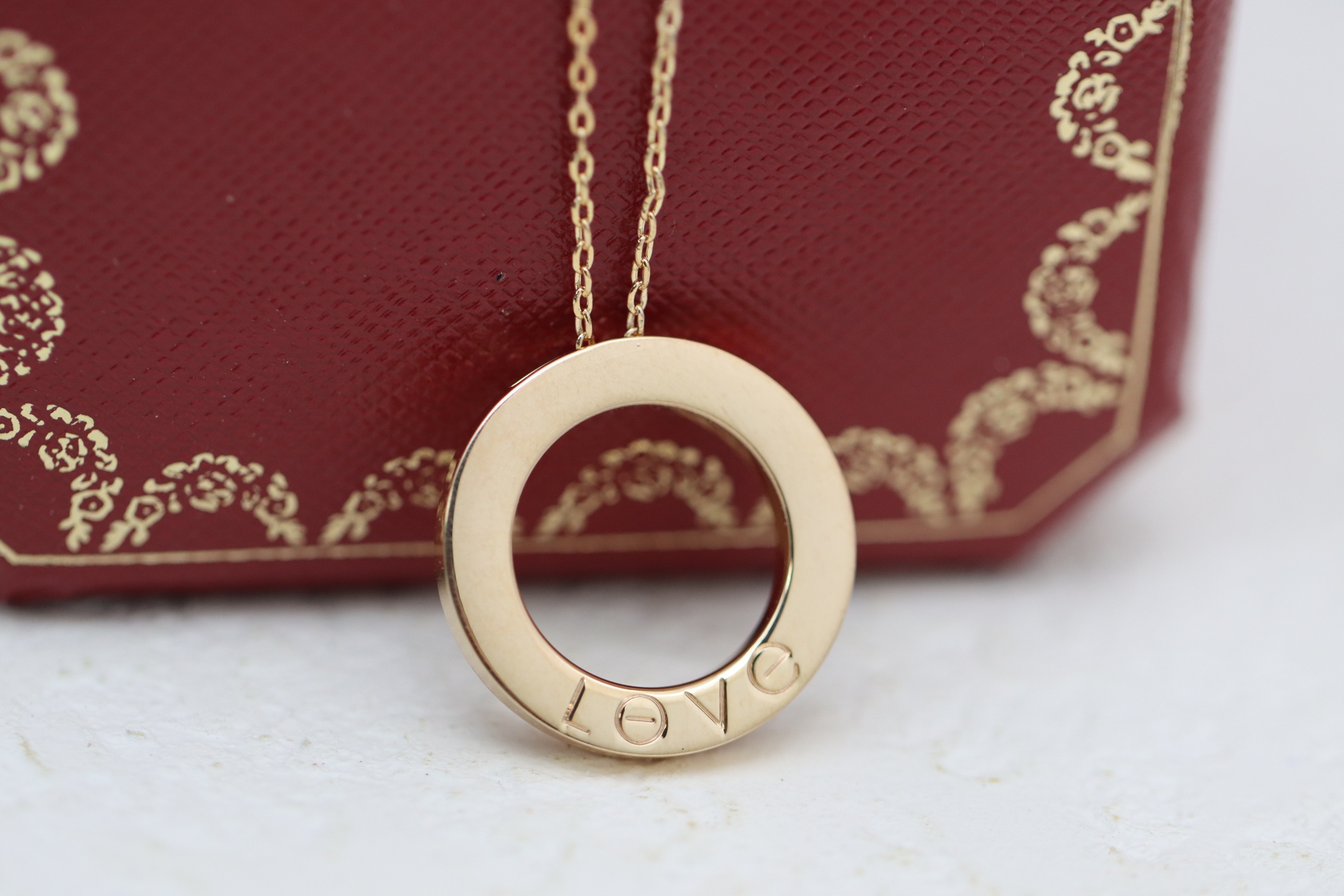 Cartier Cartier/卡地亚 玫瑰金 圆饼锁骨项链