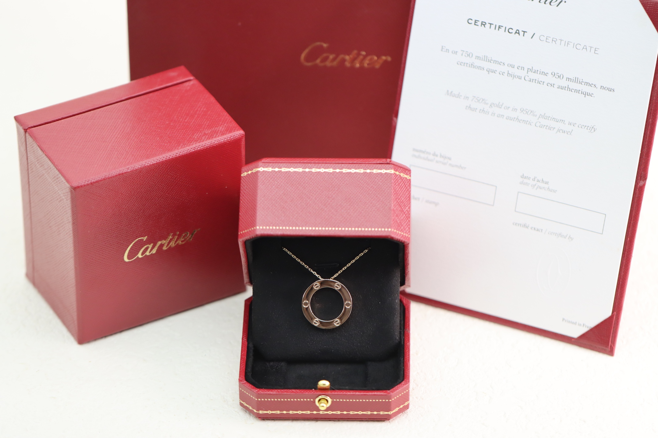 Cartier Cartier/卡地亚 玫瑰金 圆饼锁骨项链