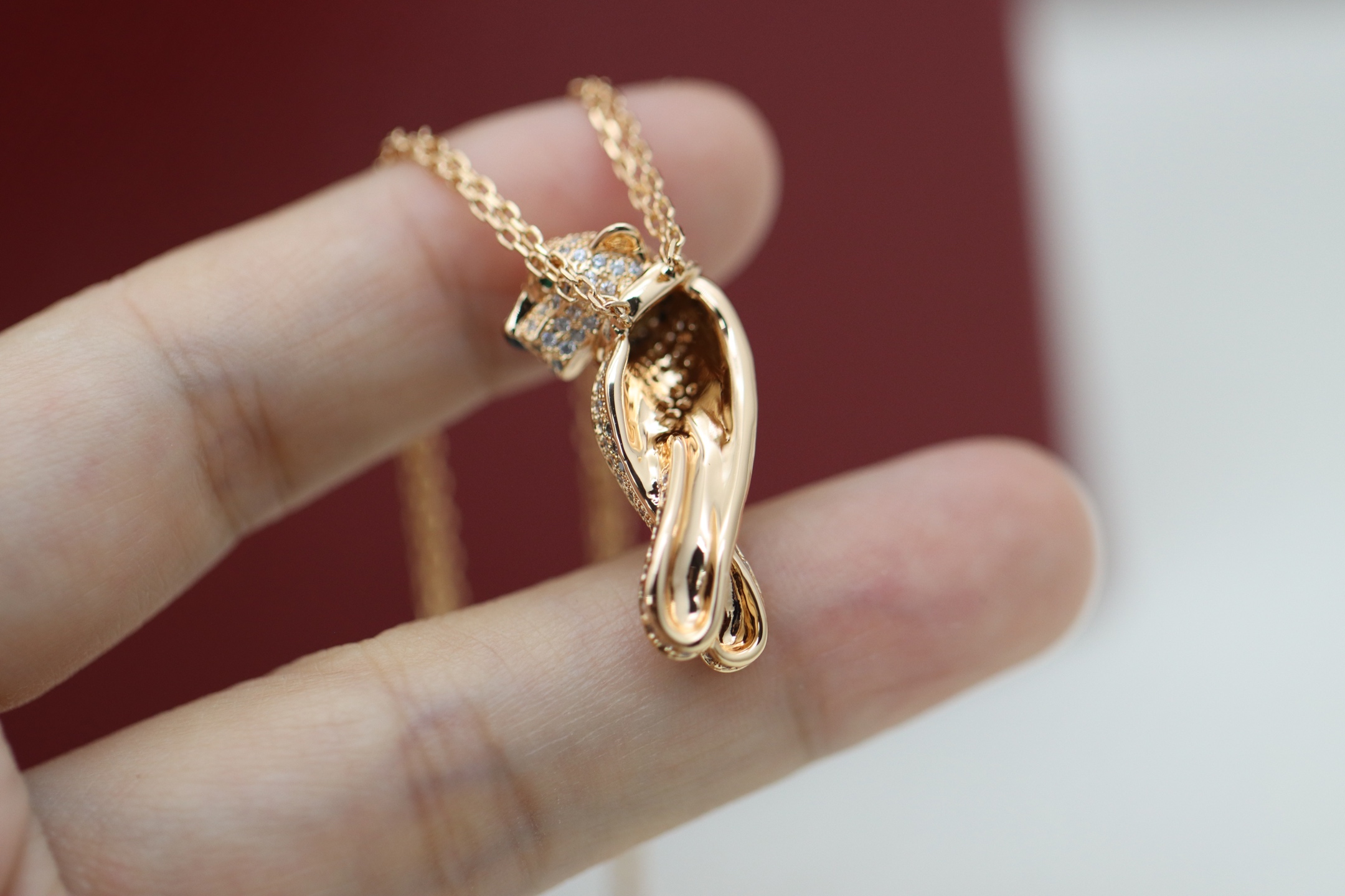 Cartier 卡地亚 Cartier高级珠宝系列 满钻豹子项链