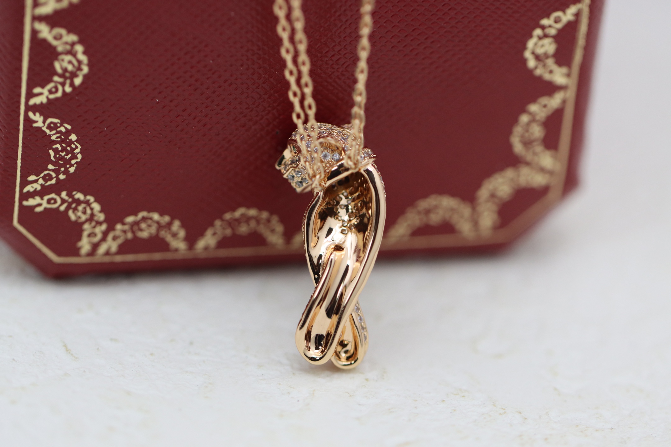 Cartier 卡地亚 Cartier高级珠宝系列 满钻豹子项链