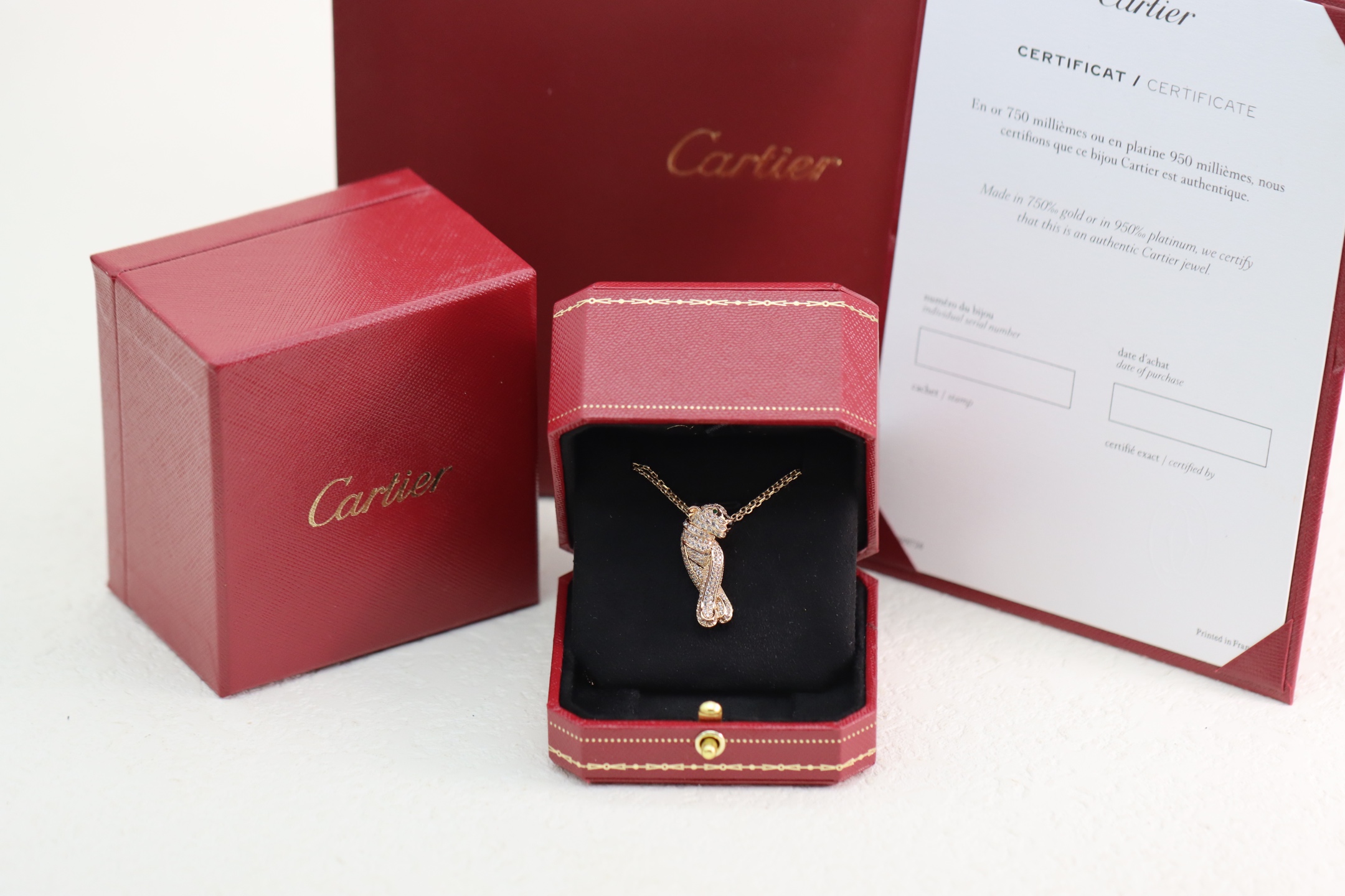 Cartier 卡地亚 Cartier高级珠宝系列 满钻豹子项链
