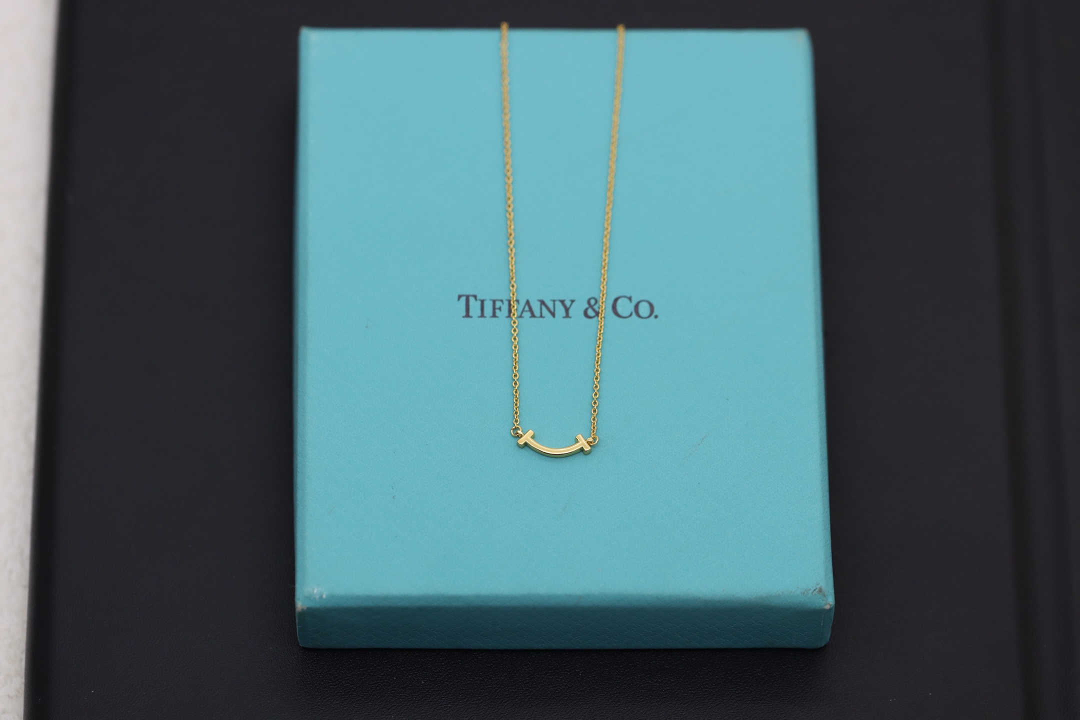 Tiffany & Co. Tiffany&Co. 香槟金迷你无钻笑脸项链