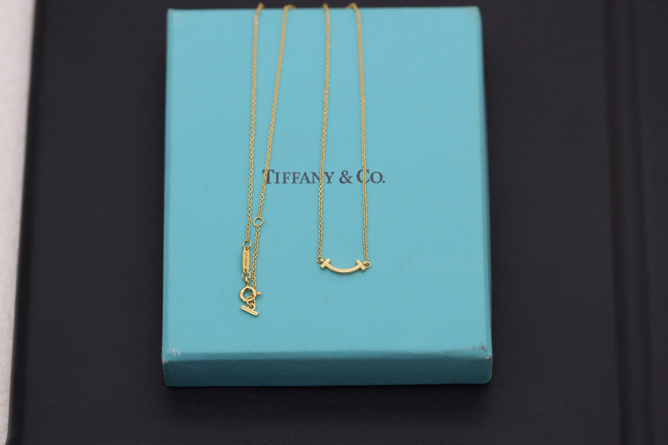 Tiffany & Co. Tiffany&Co. 香槟金迷你无钻笑脸项链