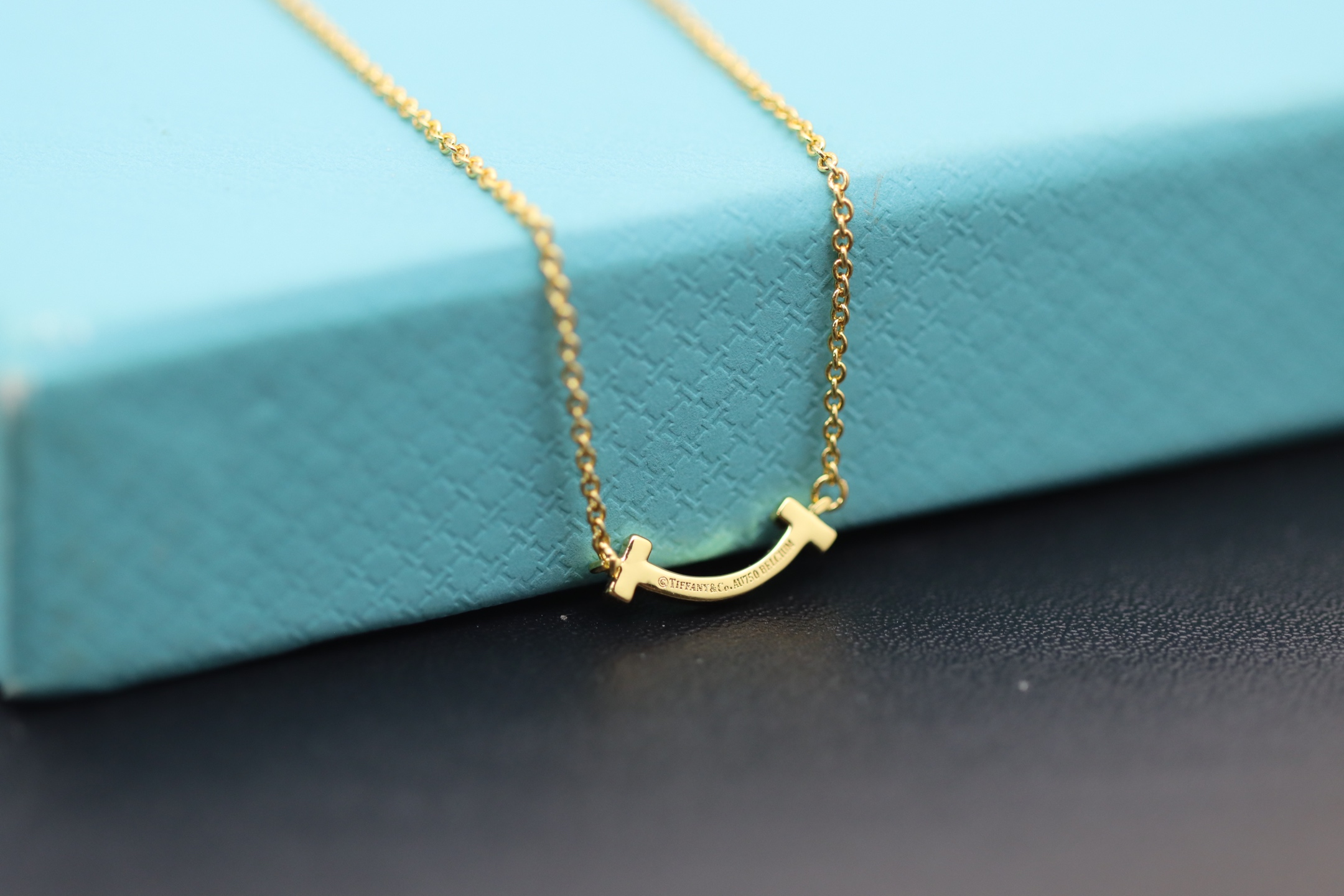 Tiffany & Co. Tiffany&Co. 香槟金迷你无钻笑脸项链