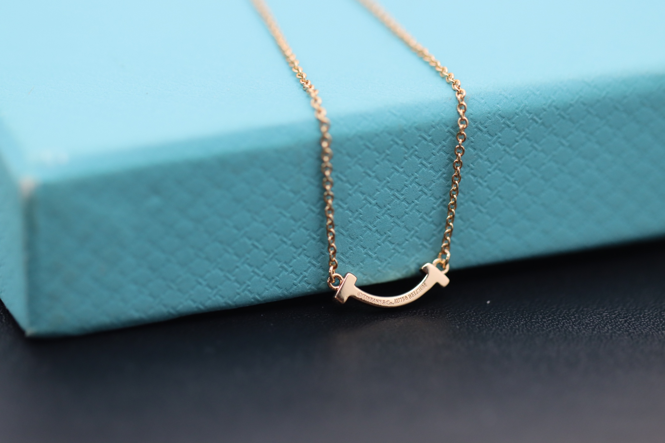 Tiffany & Co. Tiffany&Co. 玫瑰金迷你无钻笑脸项链