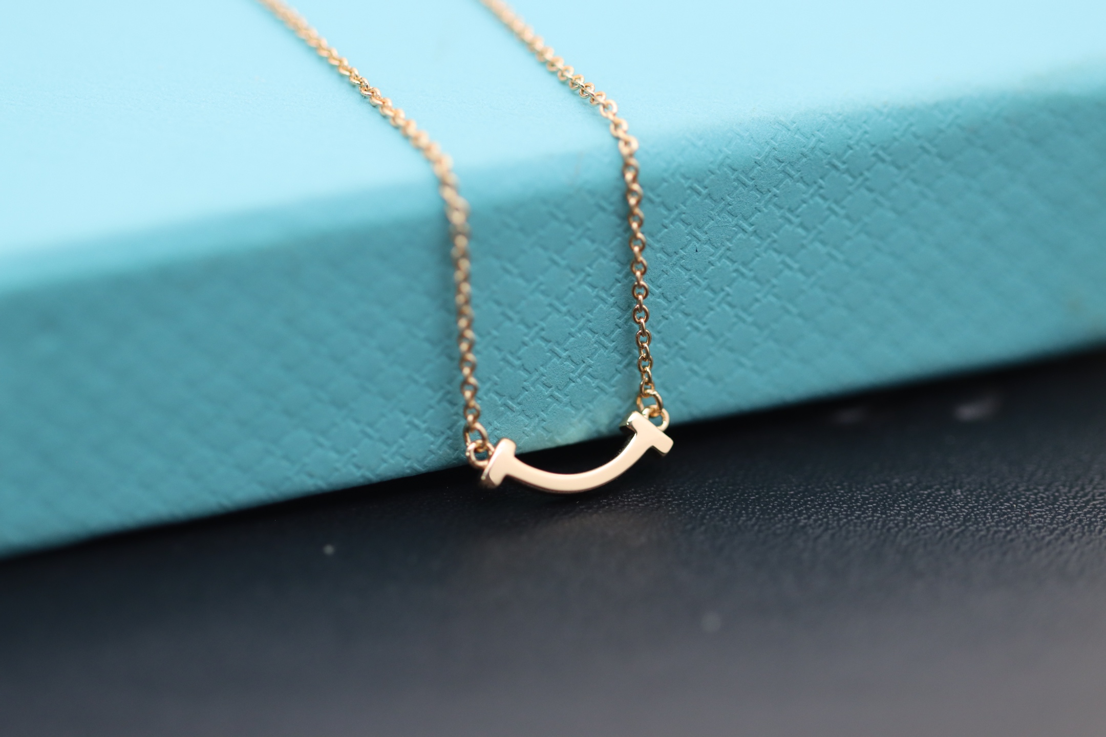 Tiffany & Co. Tiffany&Co. 玫瑰金迷你无钻笑脸项链