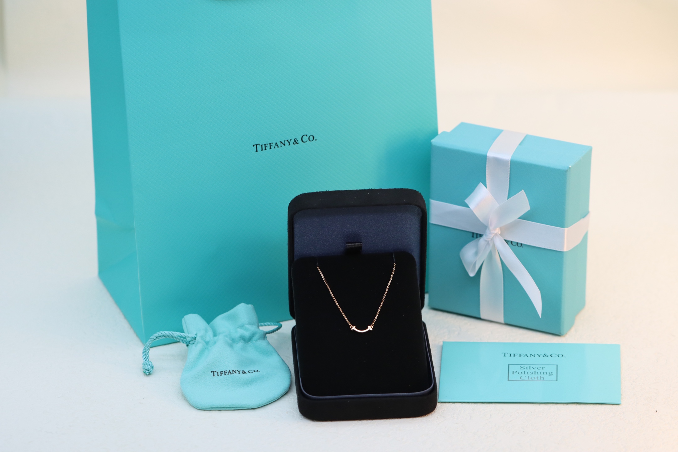 Tiffany & Co. Tiffany&Co. 玫瑰金迷你无钻笑脸项链