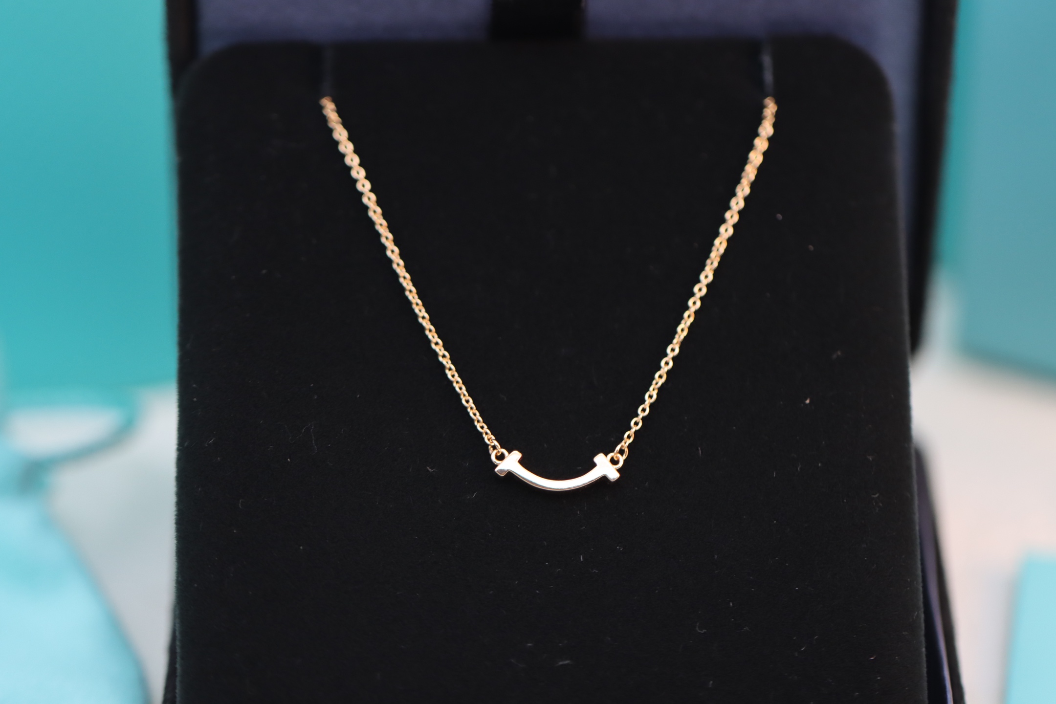 Tiffany & Co. Tiffany&Co. 玫瑰金迷你无钻笑脸项链