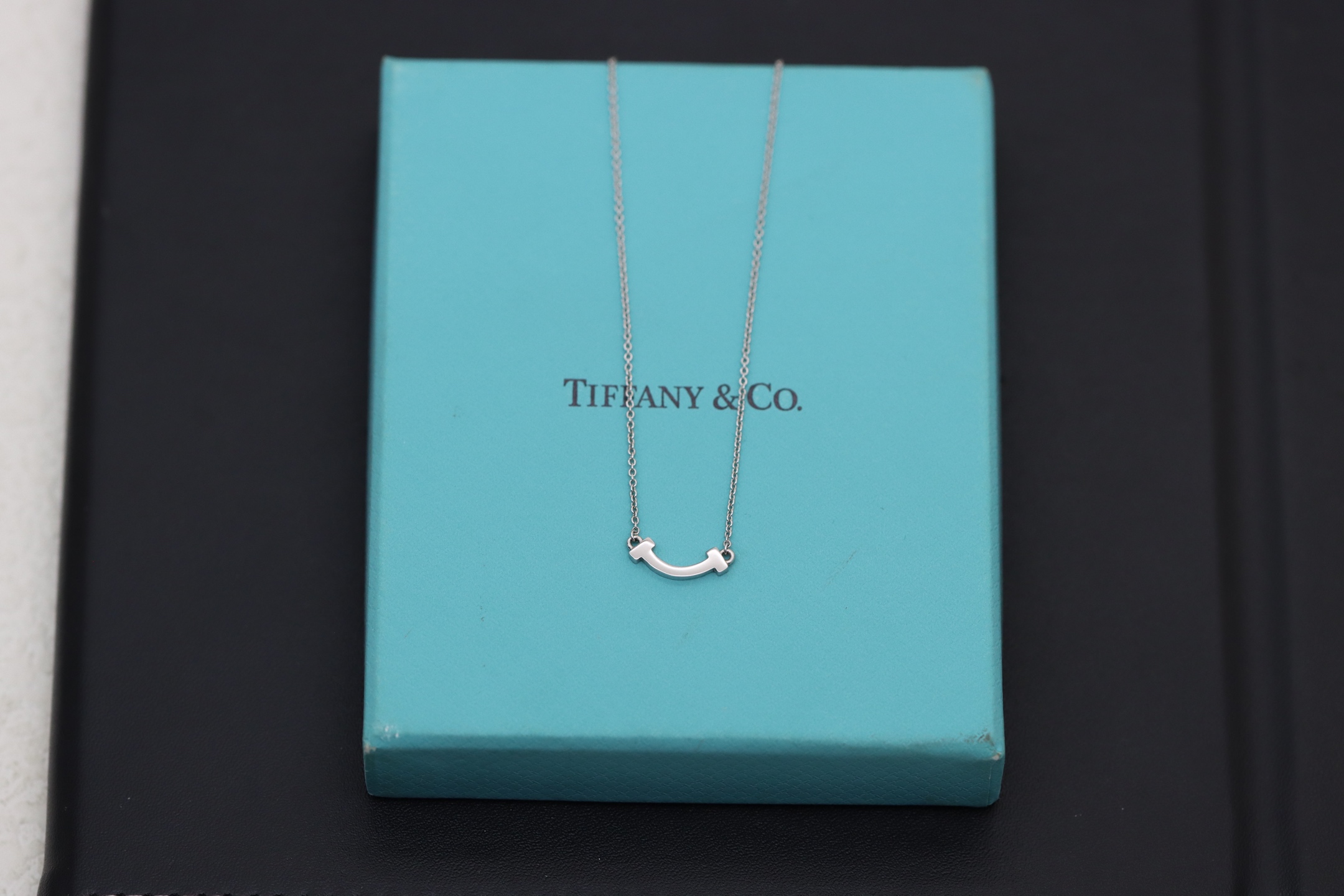 Tiffany & Co. Tiffany&Co. 银色迷你无钻笑脸项链