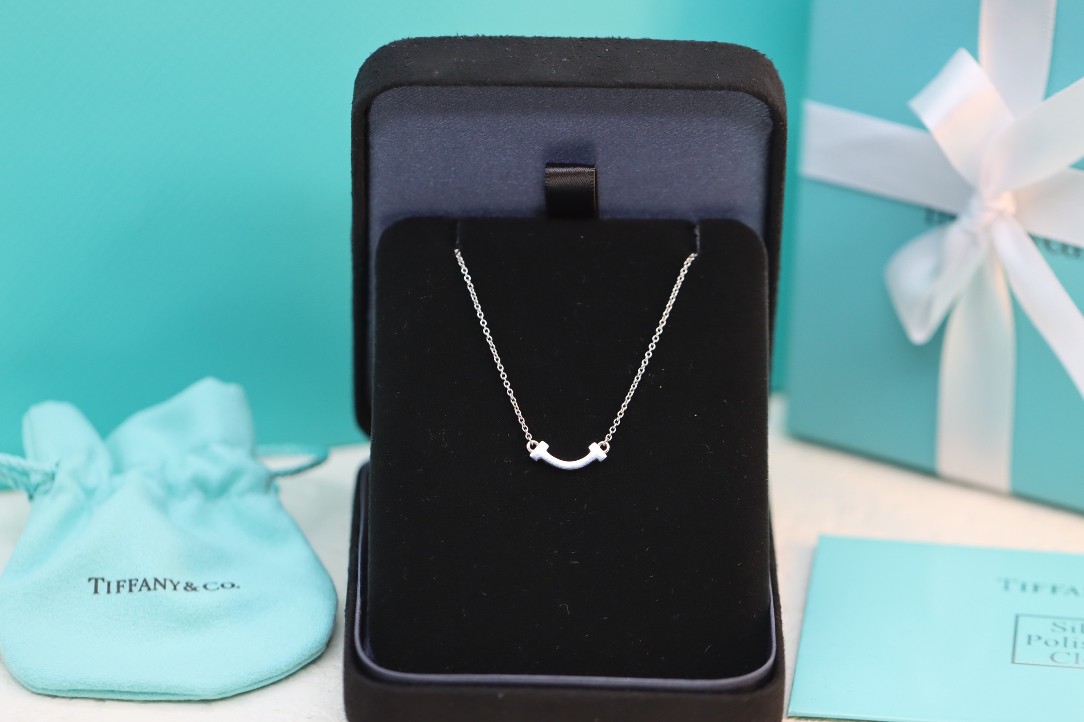 Tiffany & Co. Tiffany&Co. 银色迷你无钻笑脸项链