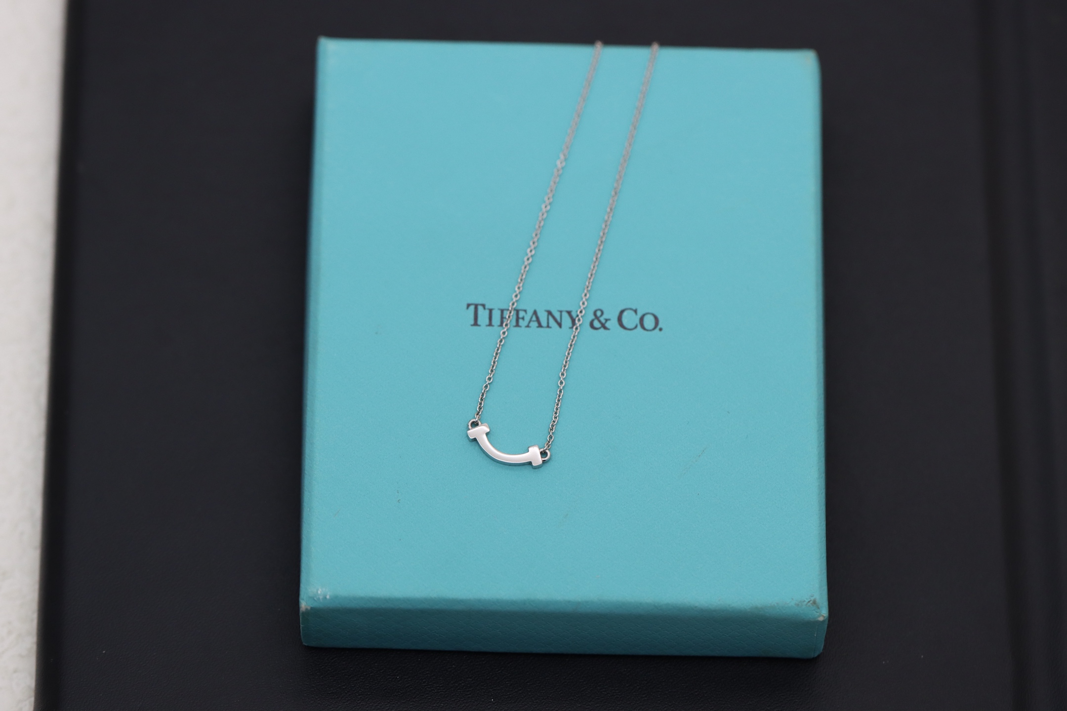Tiffany & Co. Tiffany&Co. 银色迷你无钻笑脸项链