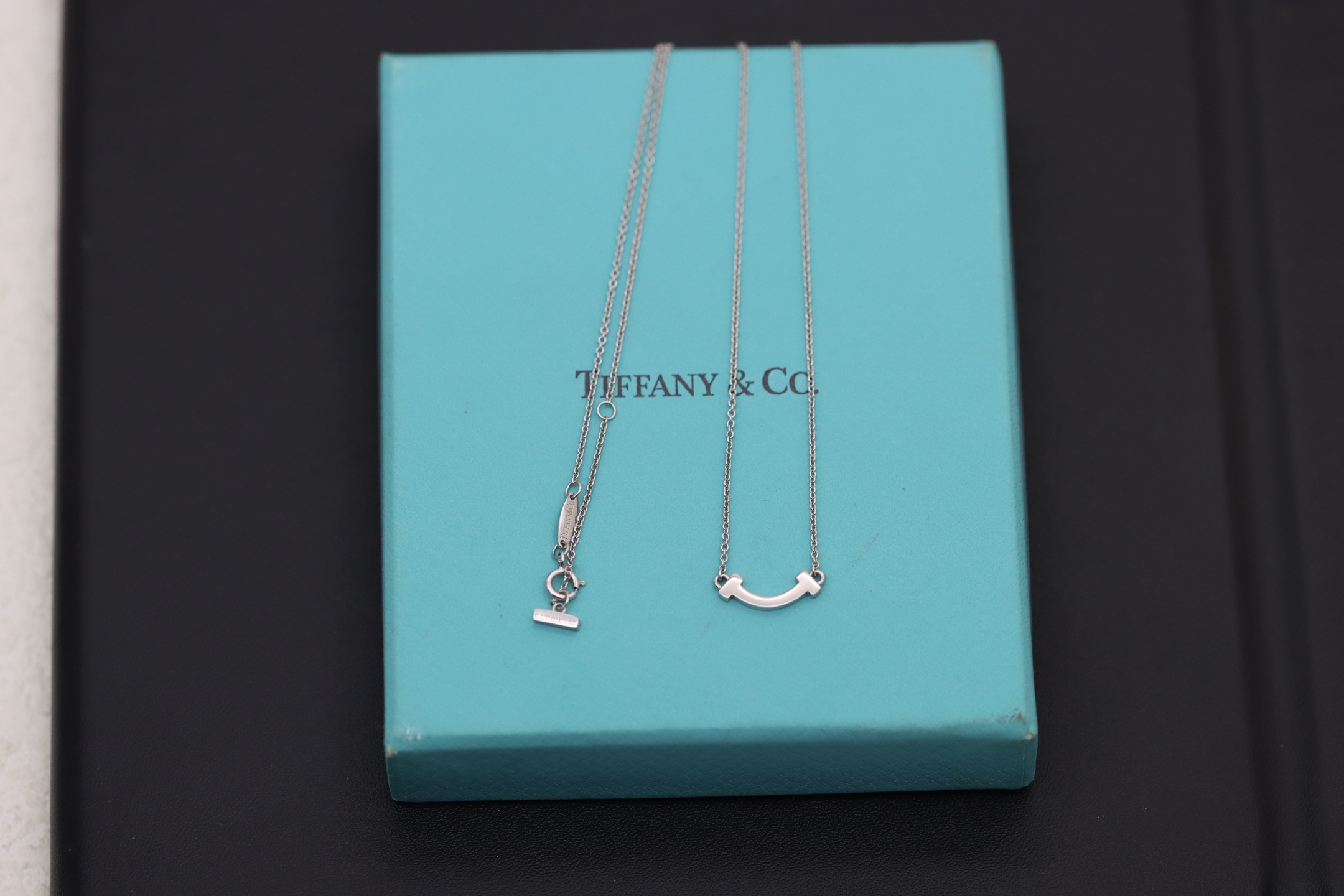 Tiffany & Co. Tiffany&Co. 银色迷你无钻笑脸项链