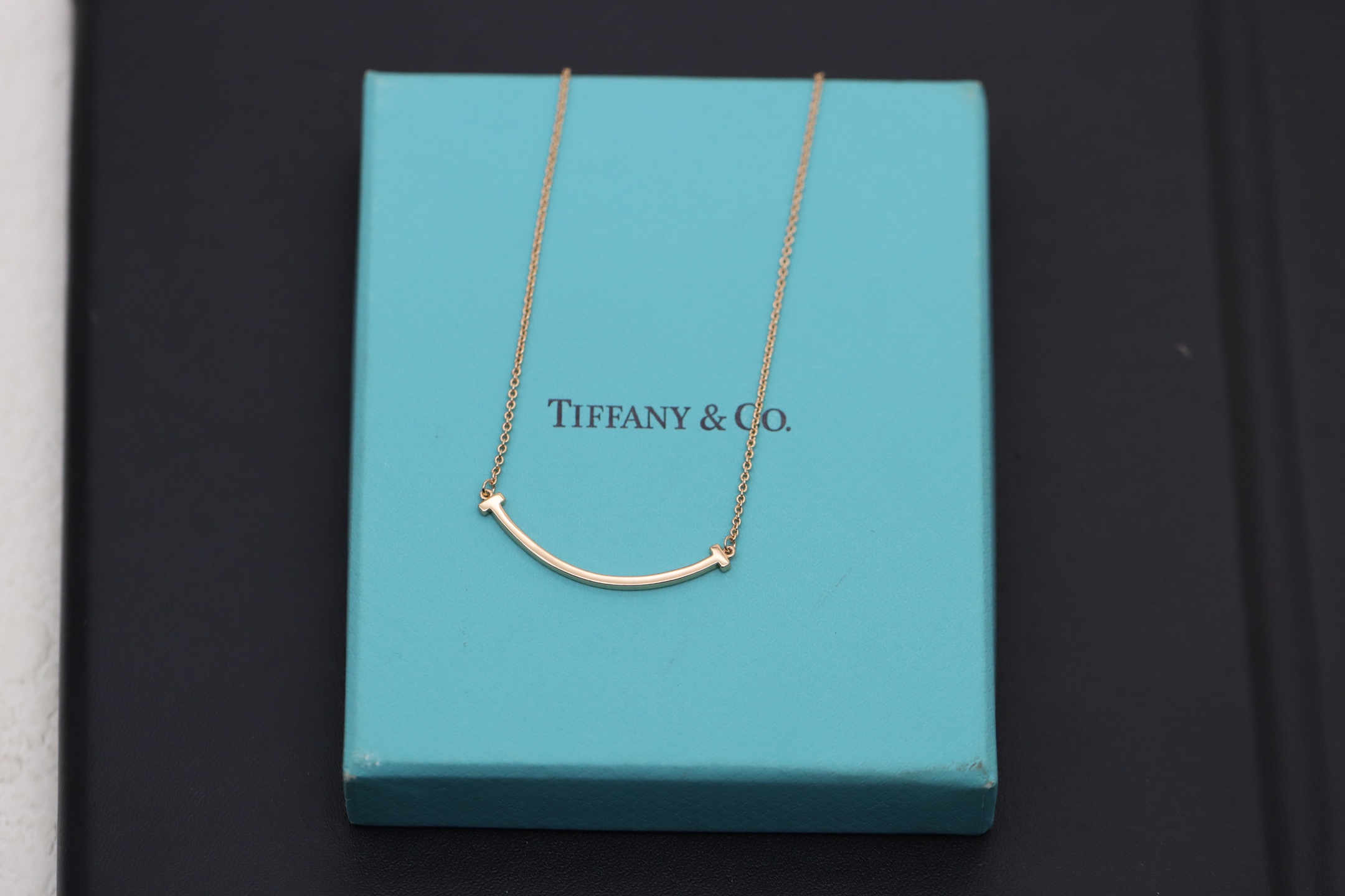 Tiffany & Co. Tiffany&Co. 玫瑰金无钻笑脸 锁骨项链