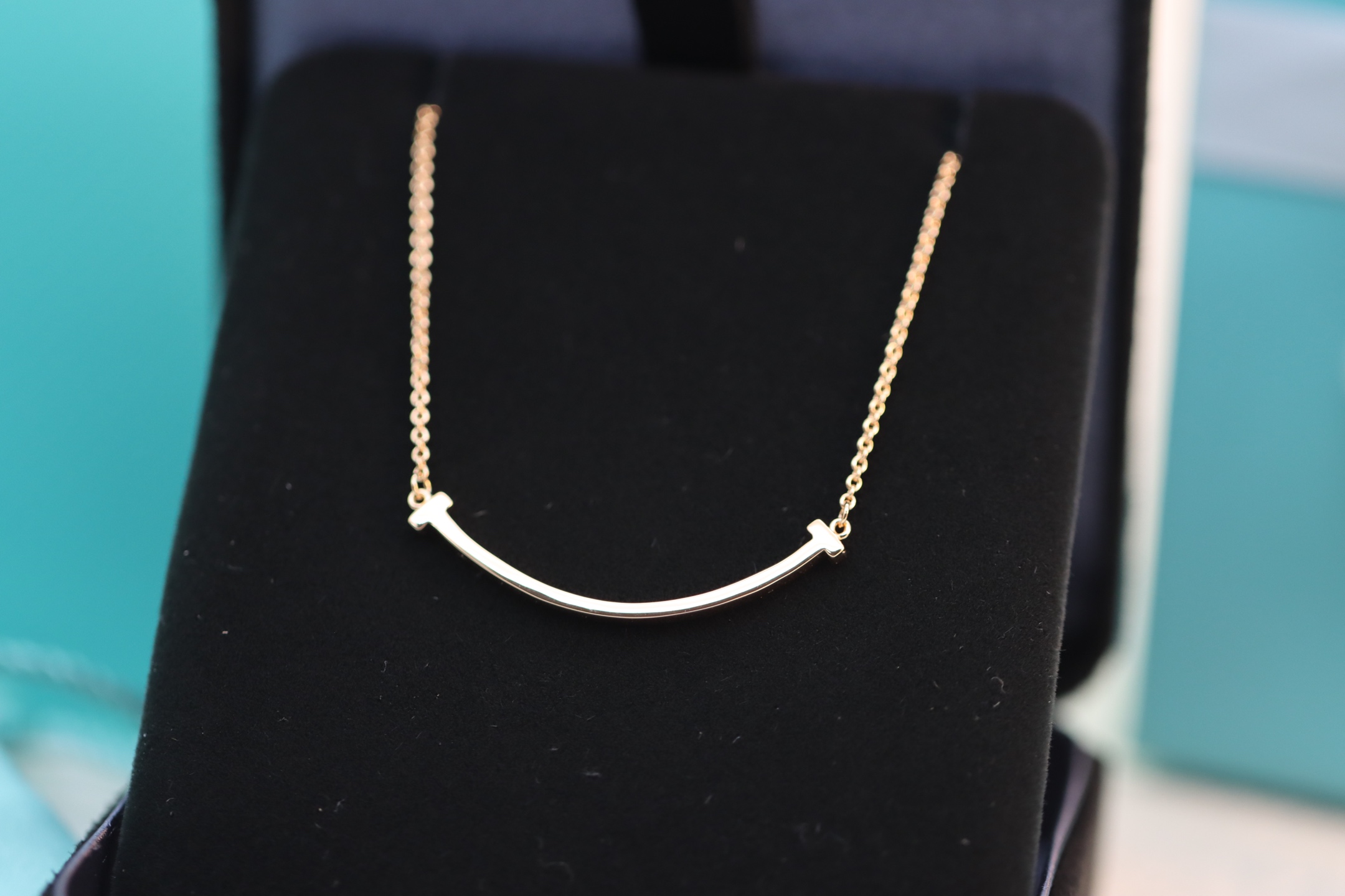 Tiffany & Co. Tiffany&Co. 玫瑰金无钻笑脸 锁骨项链