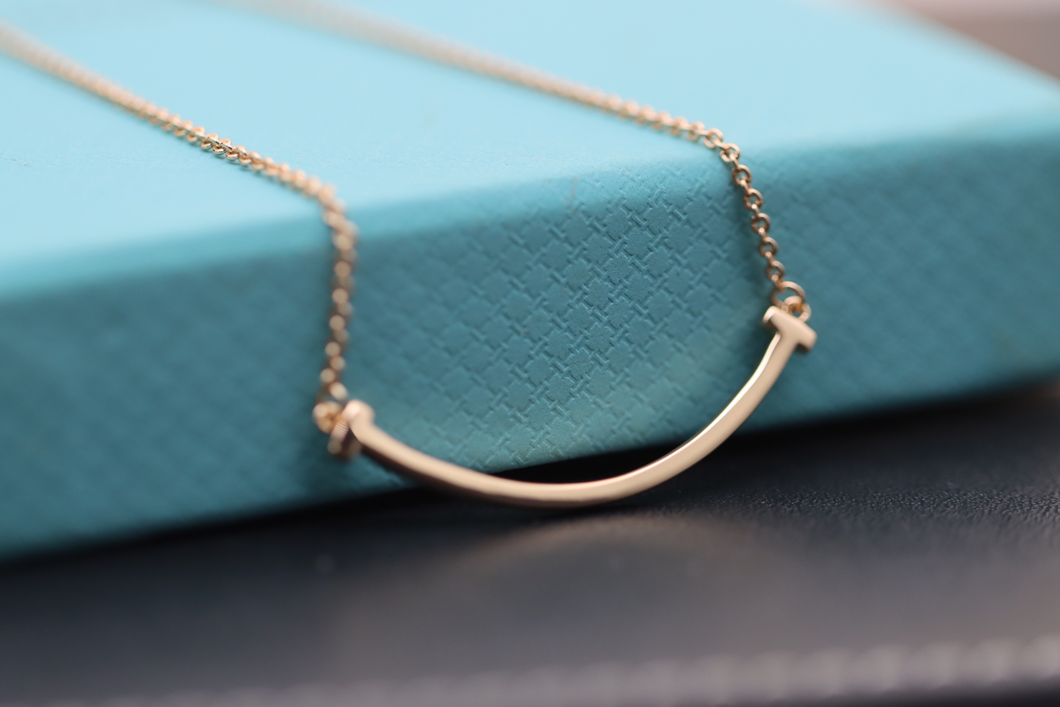 Tiffany & Co. Tiffany&Co. 玫瑰金无钻笑脸 锁骨项链