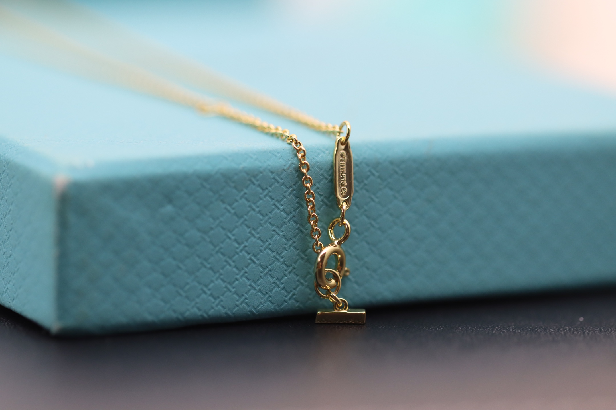 Tiffany & Co. Tiffany&Co. 香槟金无钻笑脸 锁骨项链