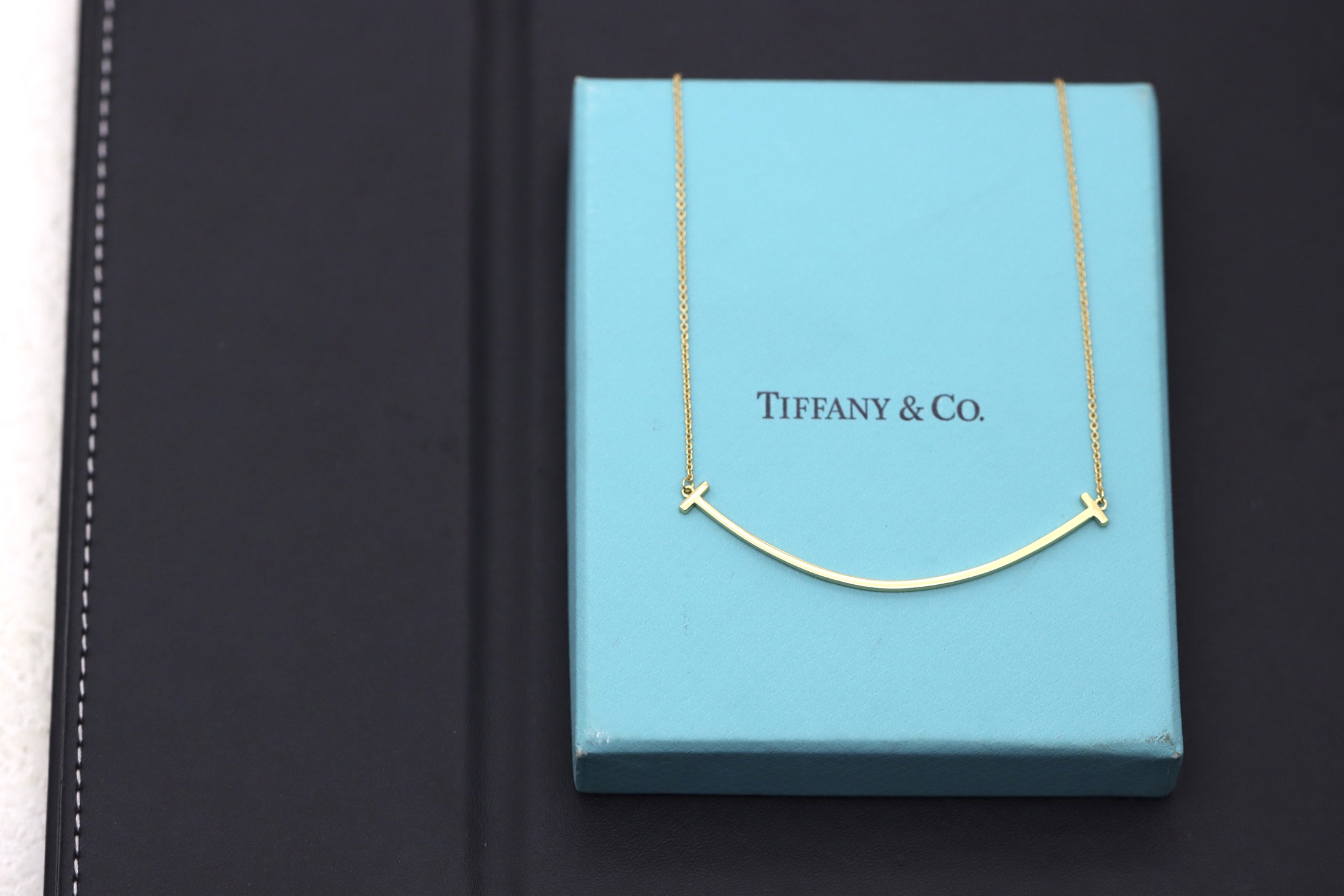 Tiffany & Co. Tiffany&Co. 香槟金大号无钻笑脸项链