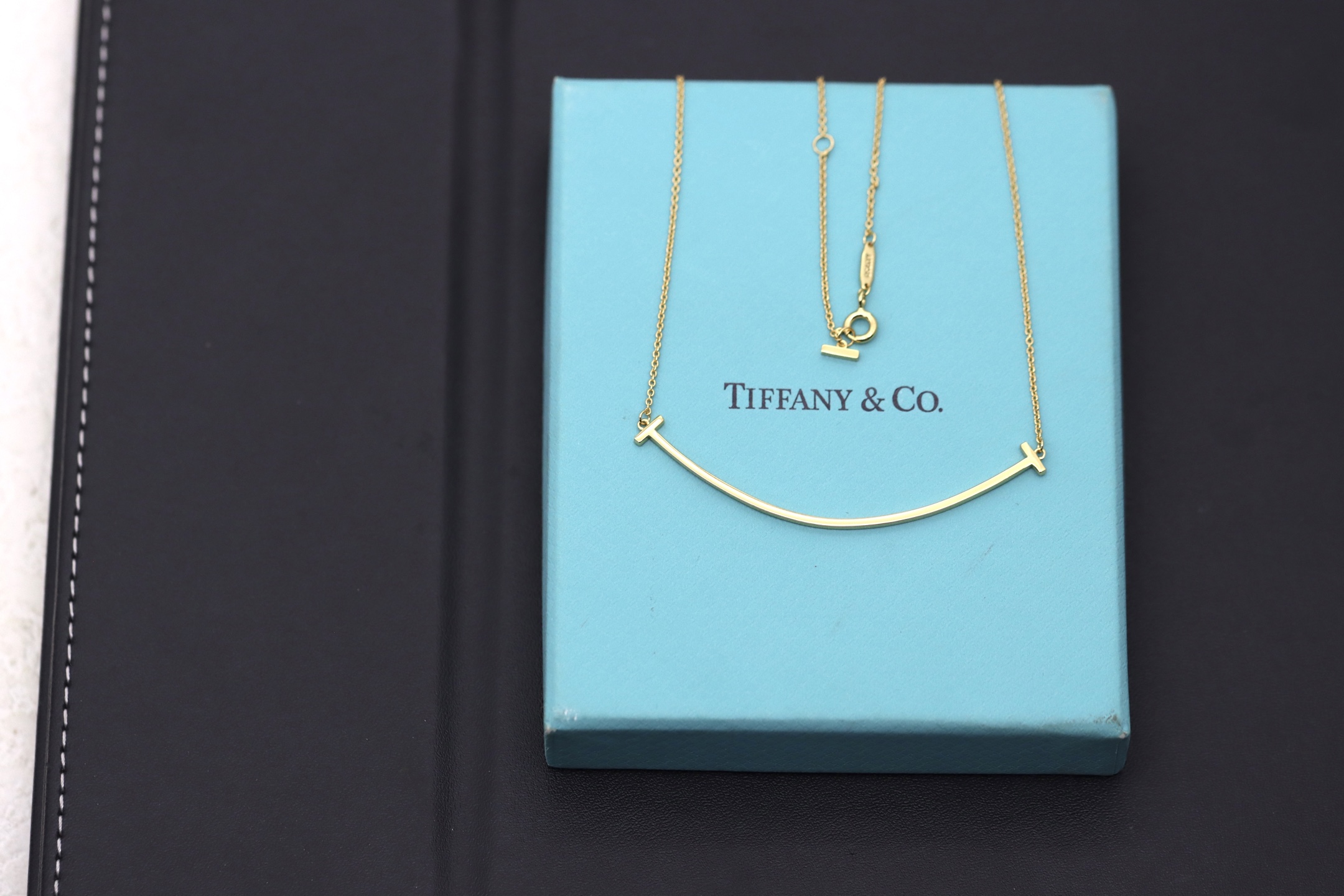 Tiffany & Co. Tiffany&Co. 香槟金大号无钻笑脸项链