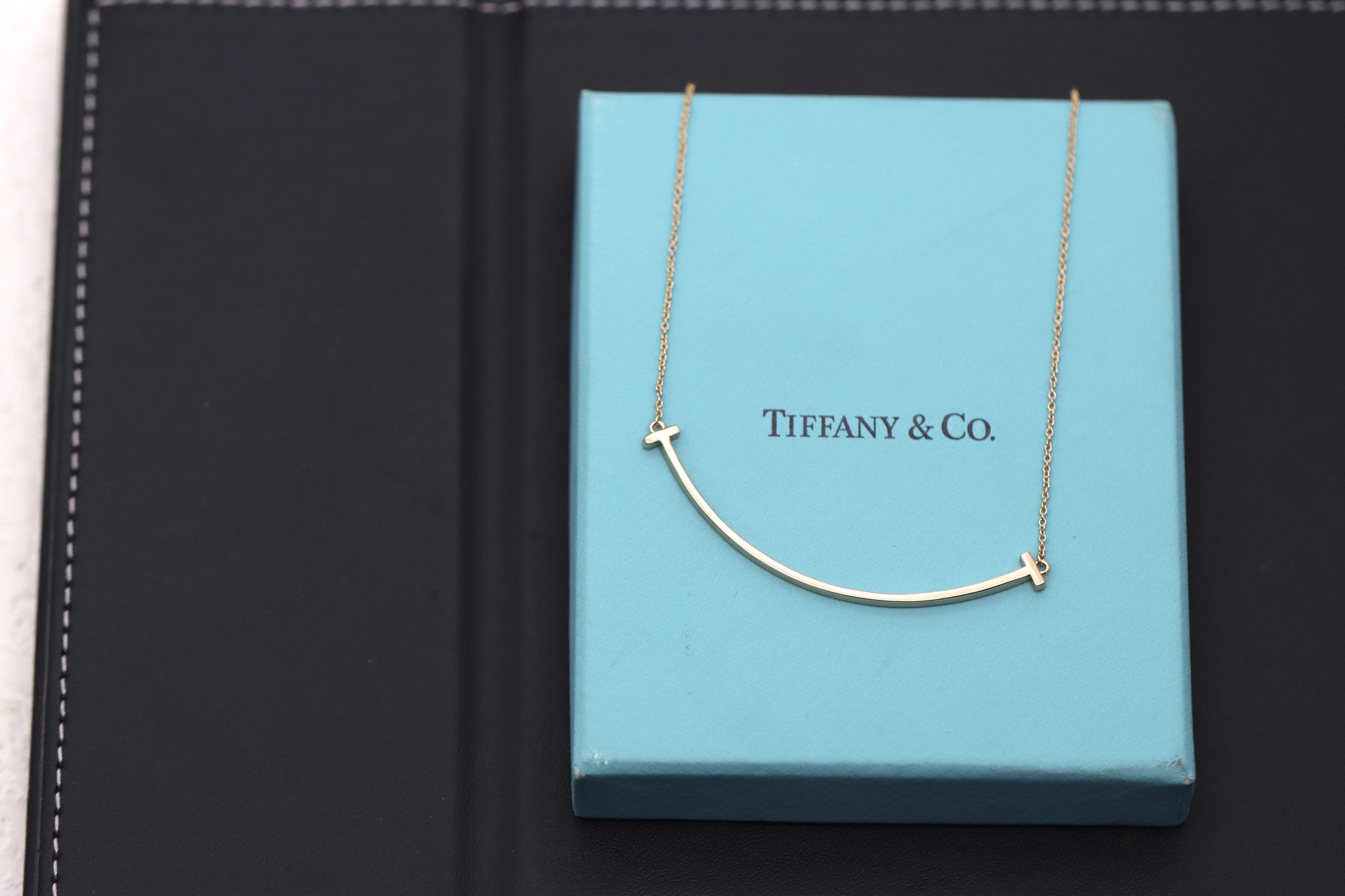 Tiffany & Co. Tiffany&Co. 玫瑰金金大号无钻笑脸项链