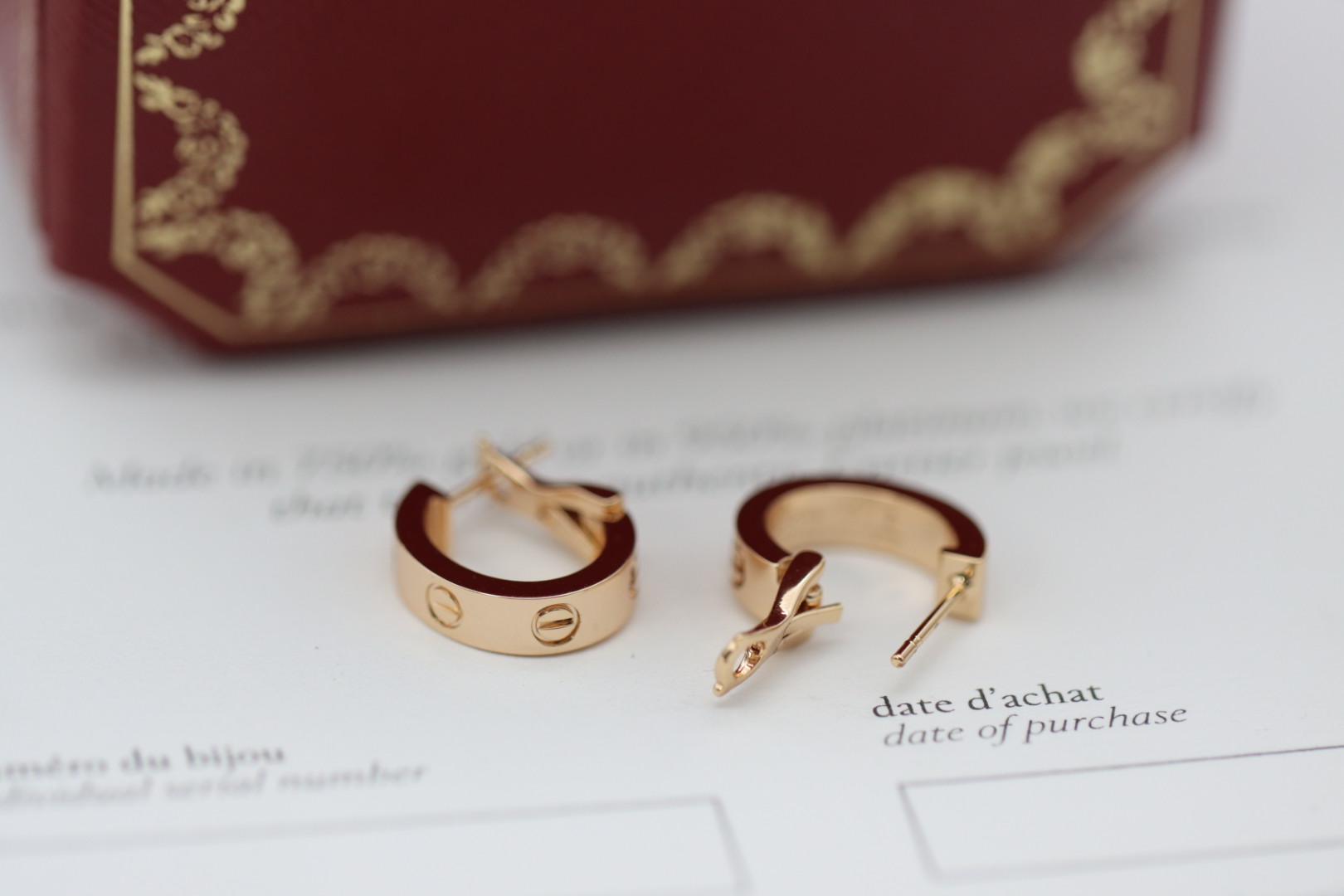 Cartier Cartier/卡地亚 Love系列 CNC螺丝半圈耳环