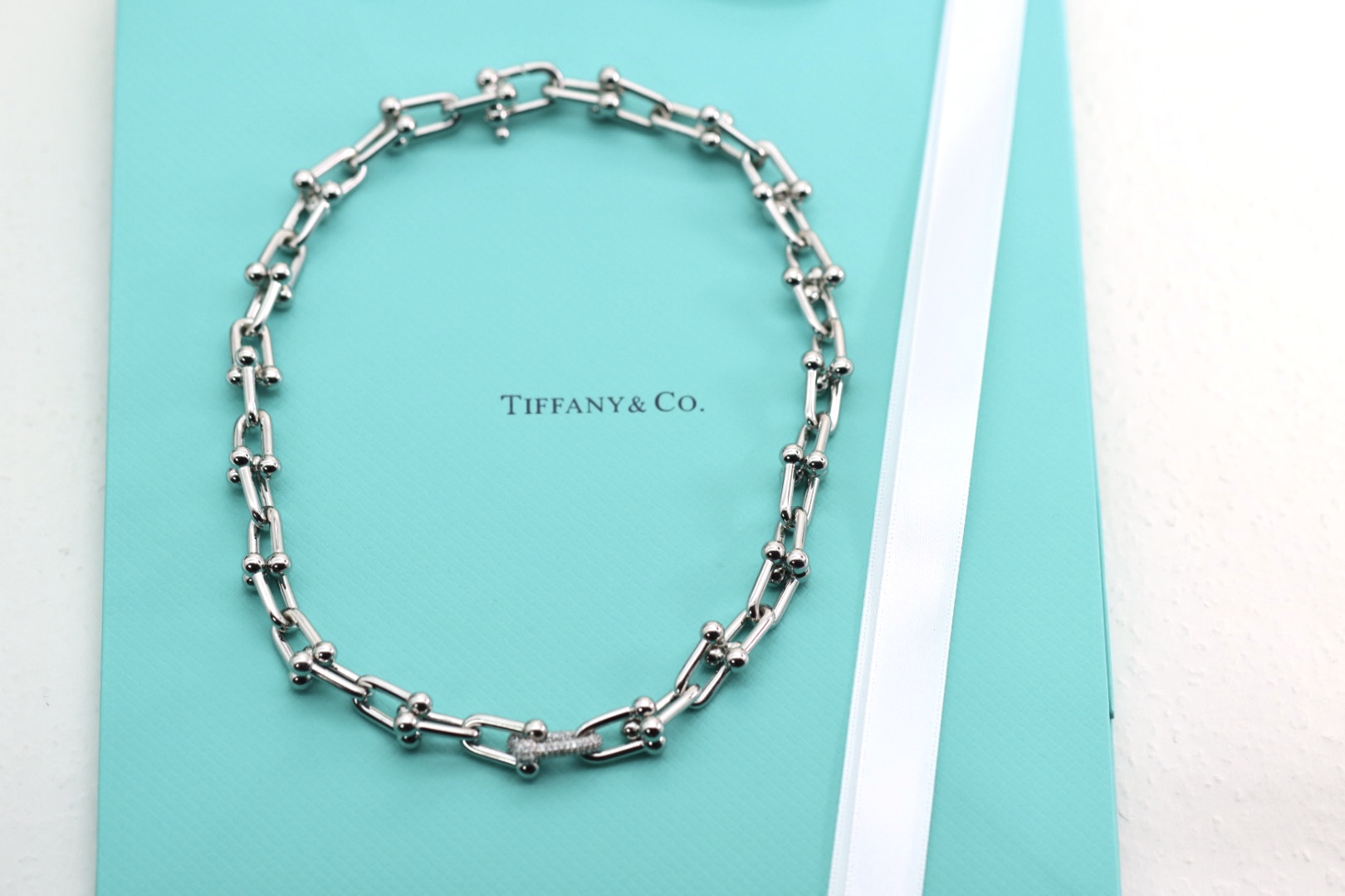 Tiffany & Co. 蒂芙尼tiffany&Co. hardward U型竹节扣项链