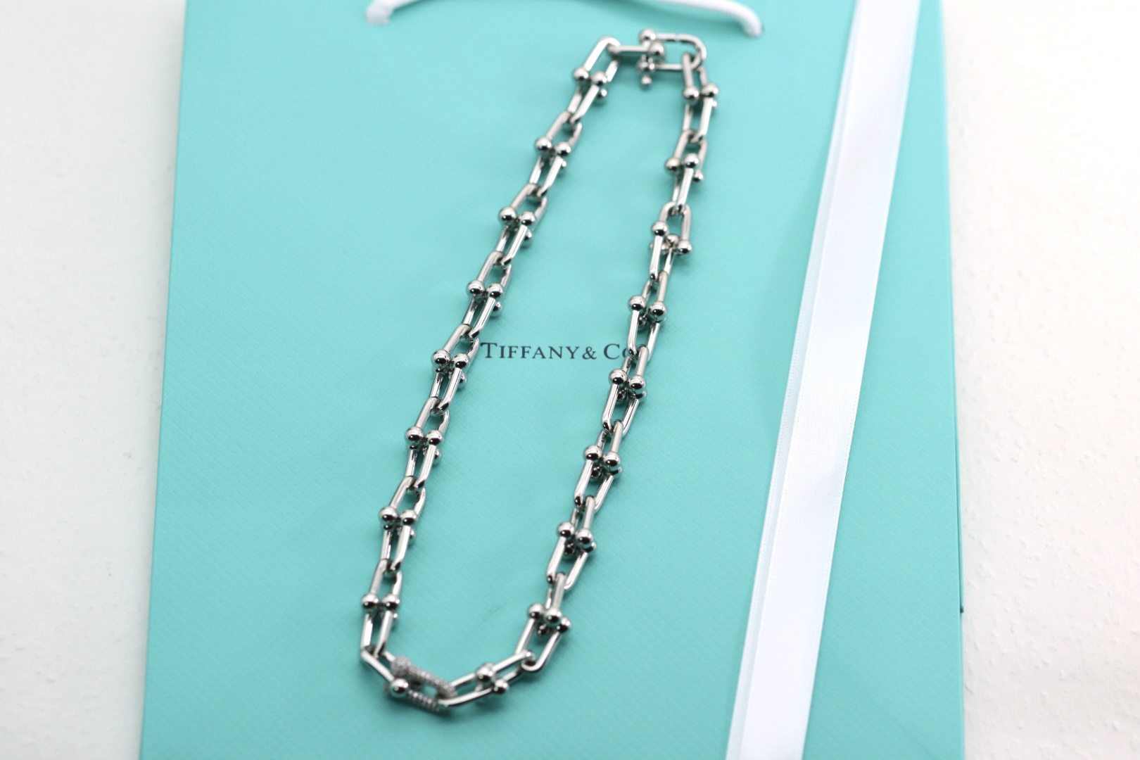 Tiffany & Co. 蒂芙尼tiffany&Co. hardward U型竹节扣项链