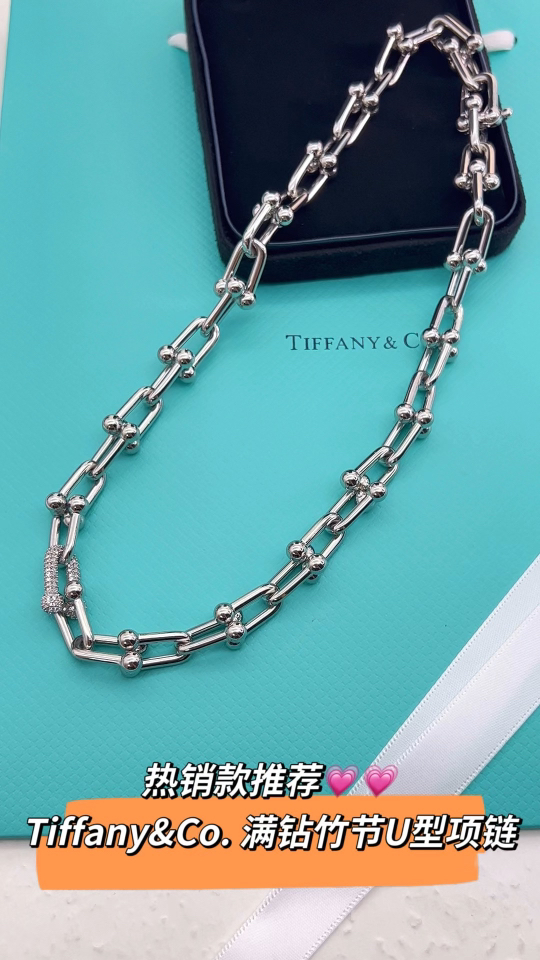 Tiffany & Co. 蒂芙尼tiffany&Co. hardward U型竹节扣项链