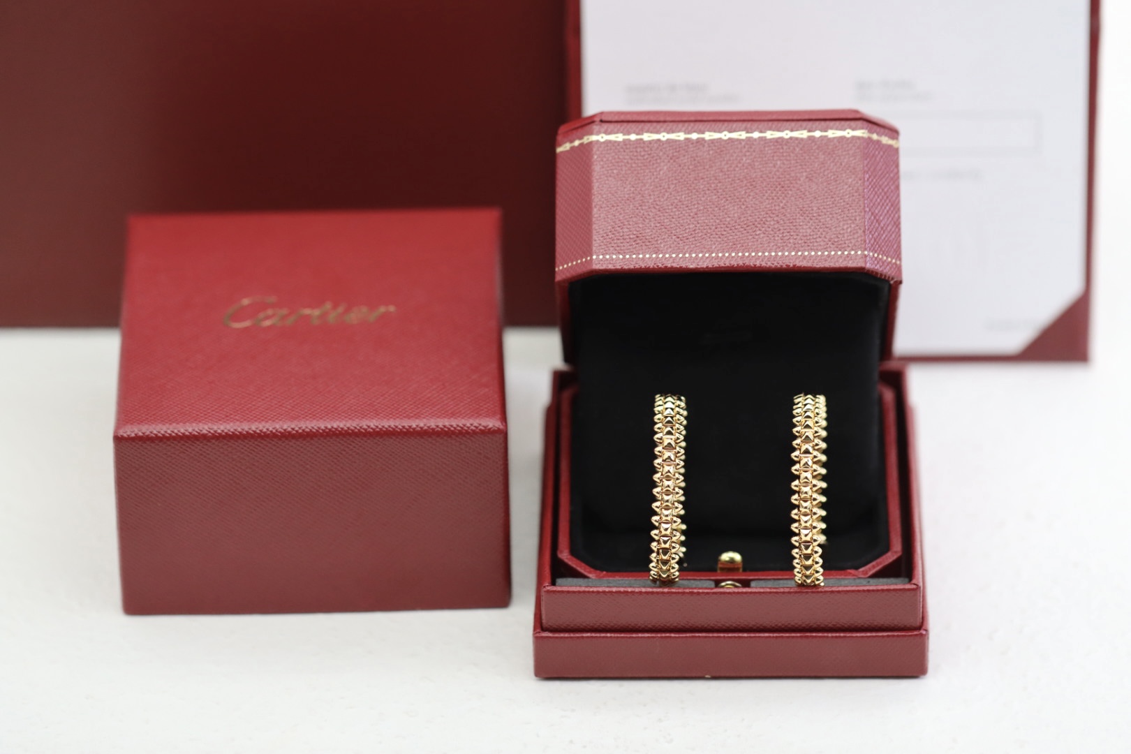 Cartier 卡地亚 玫瑰金铆钉（子弹头）耳钉耳环