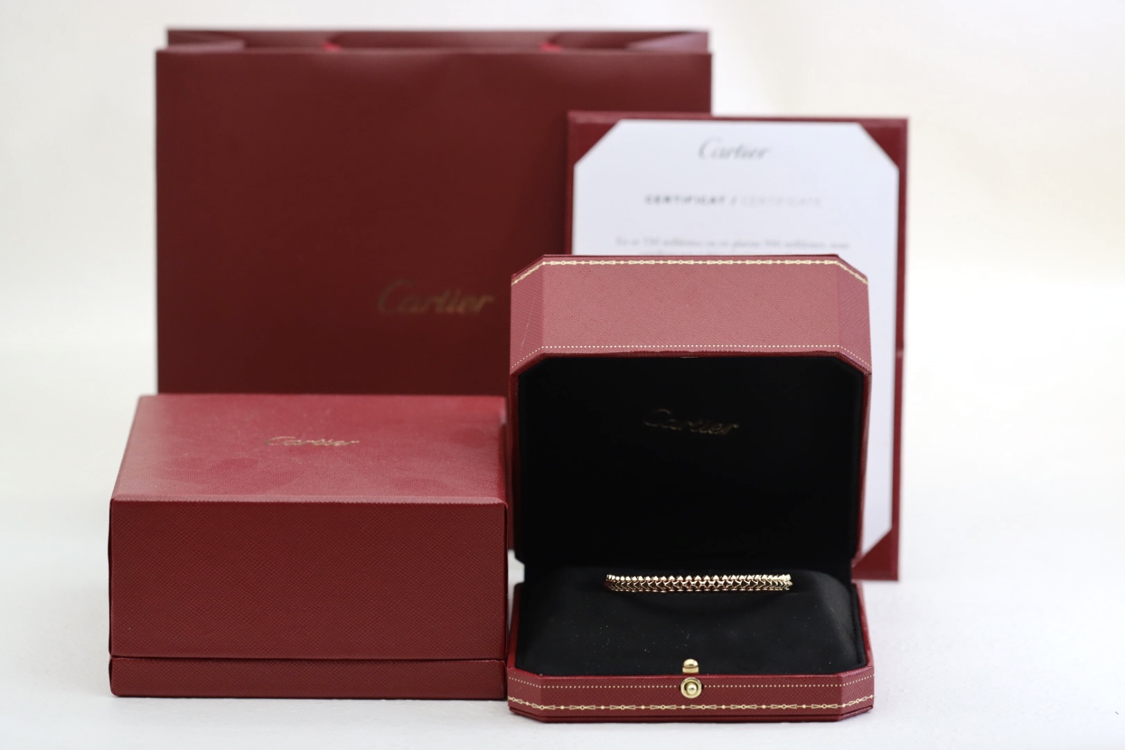 Cartier 卡地亚 玫瑰金铆钉（子弹头）手镯