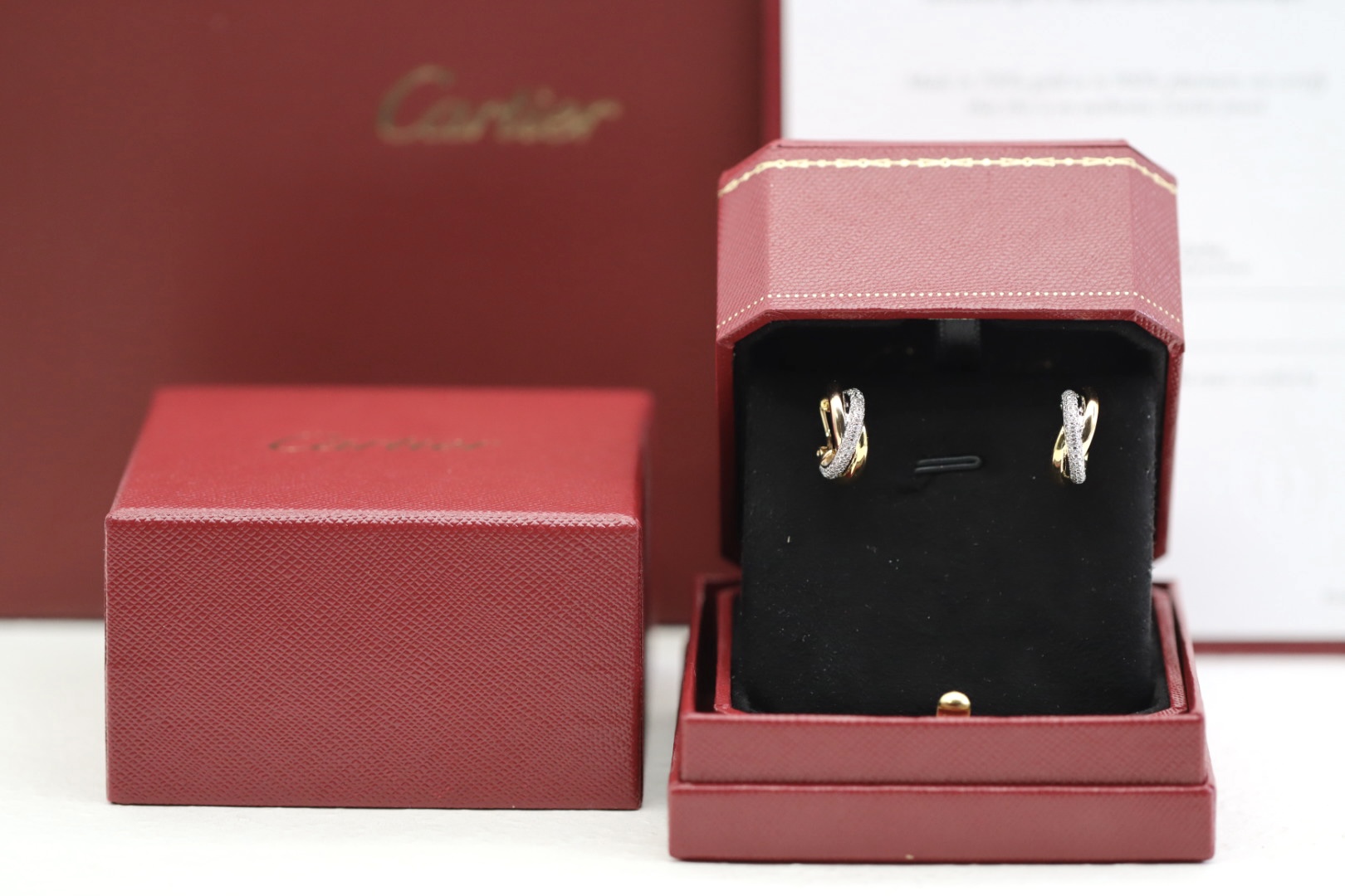 Cartier Cartier/卡地亚 Trinity系列 三色三环耳环