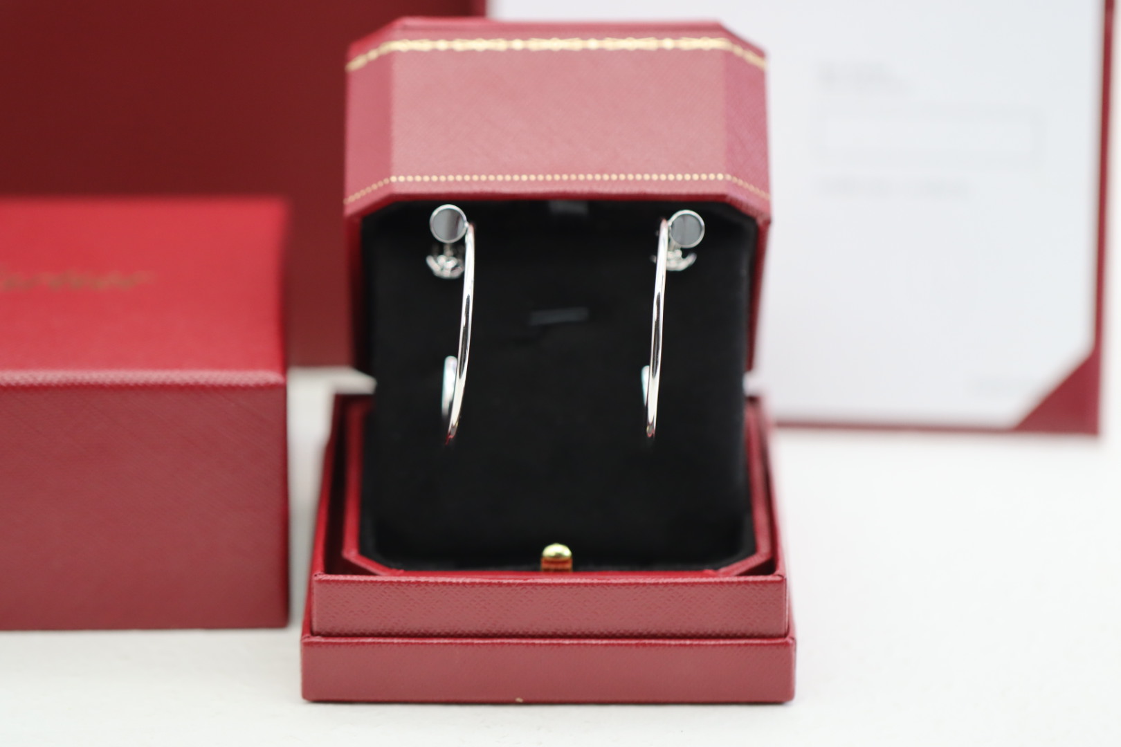 Cartier Cartier 银色 头尾钻钉子耳环