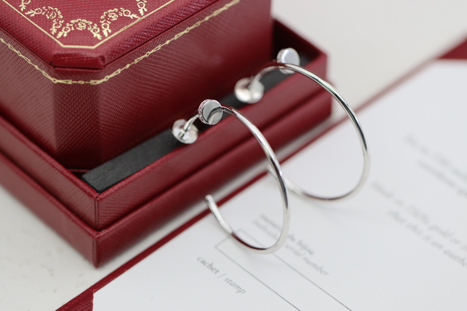 Cartier Cartier 银色 头尾钻钉子耳环