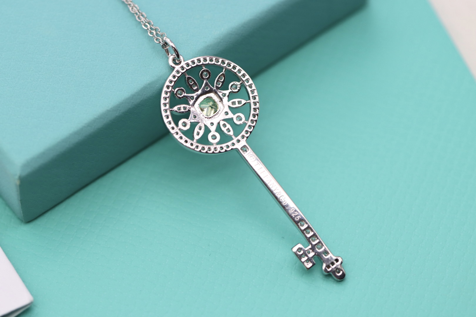 Tiffany & Co. Tiffany&Co.925纯银 黄钻太阳花钥匙项链