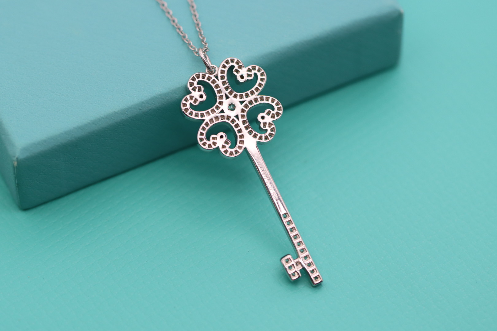 Tiffany & Co. Tiffany&Co.925纯银 爱心四叶草钥匙项链