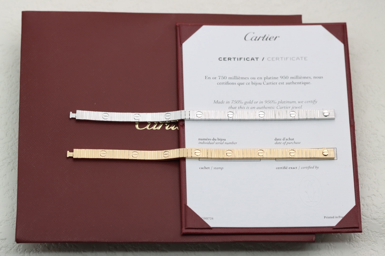 Cartier Cartier Love银色 玫瑰金 腕链式手镯